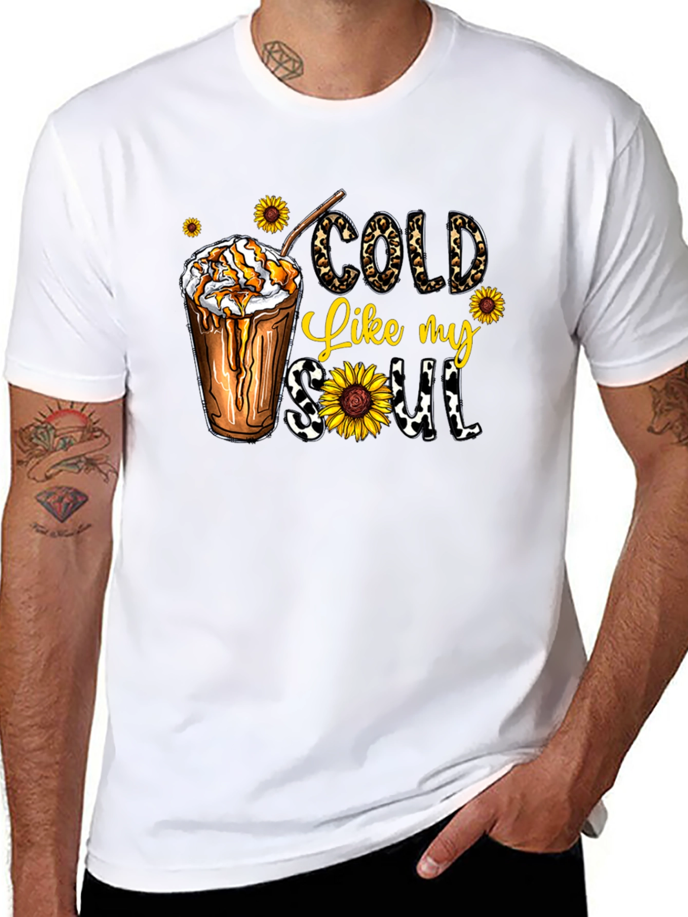 Cold Like My Soul Graphic Tee - Black