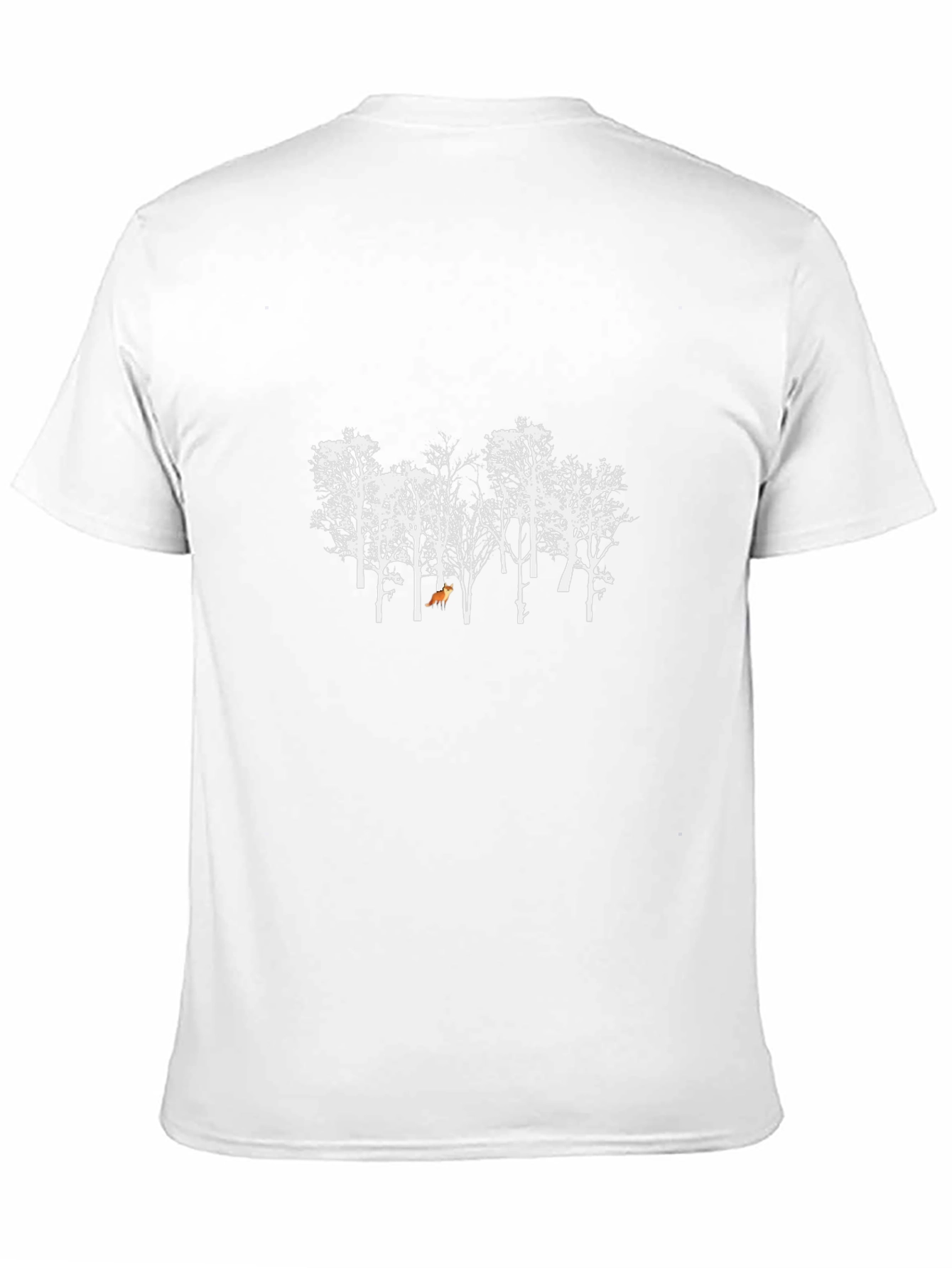 Fox in the Woods Black T-Shirt