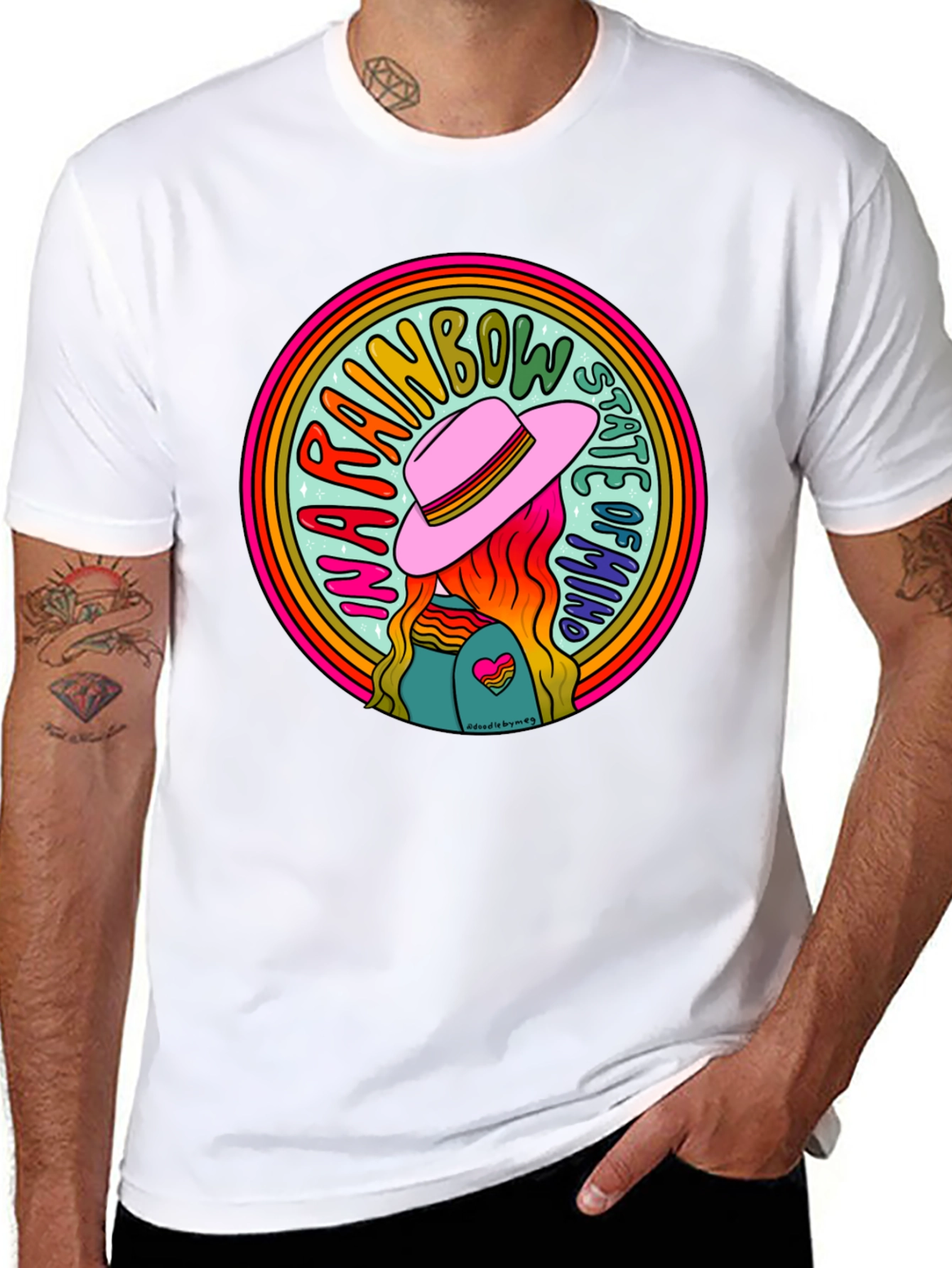 Rainbow State of Mind Graphic Tee - Unisex