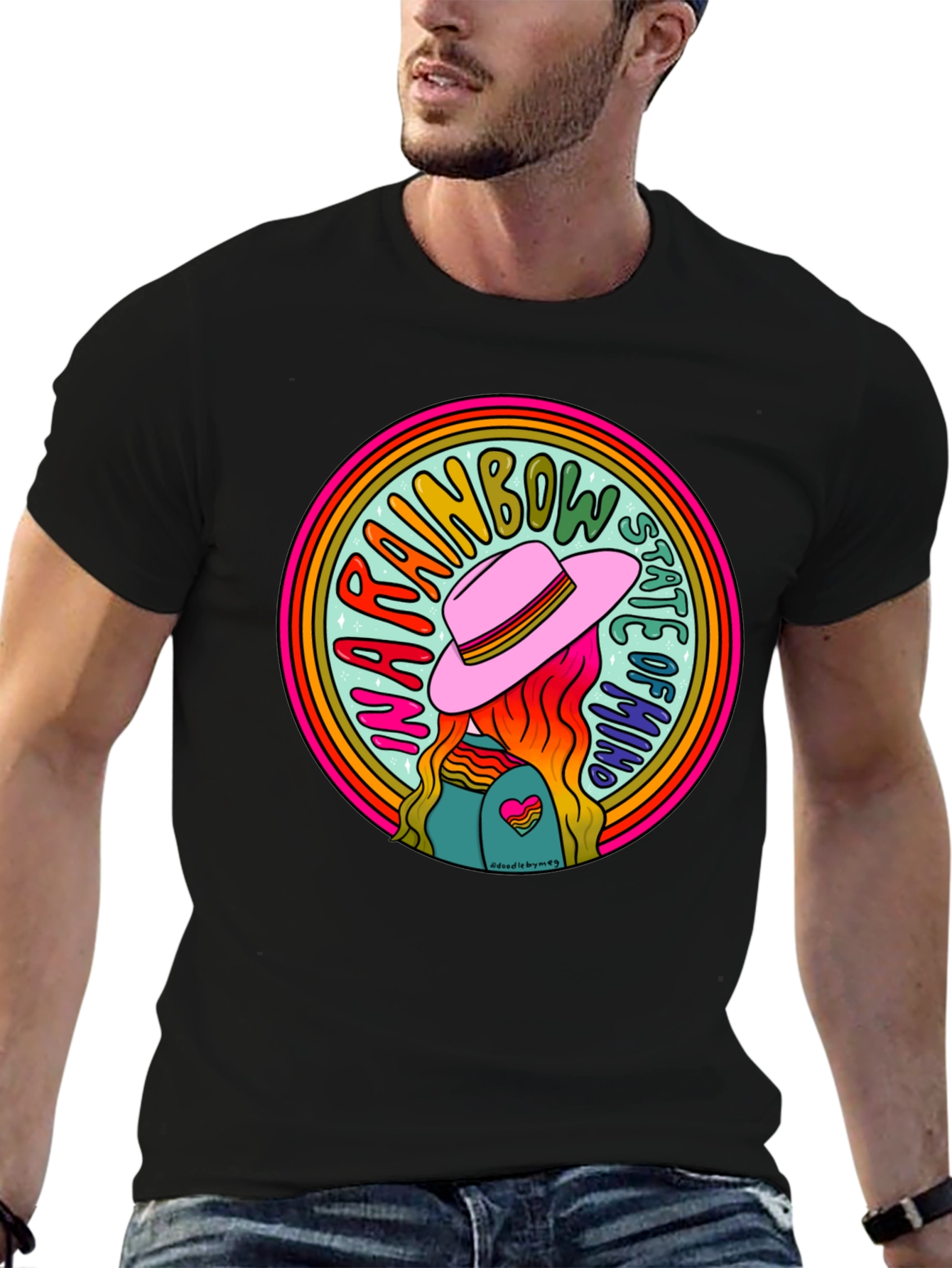 Rainbow State of Mind Graphic Tee - Unisex