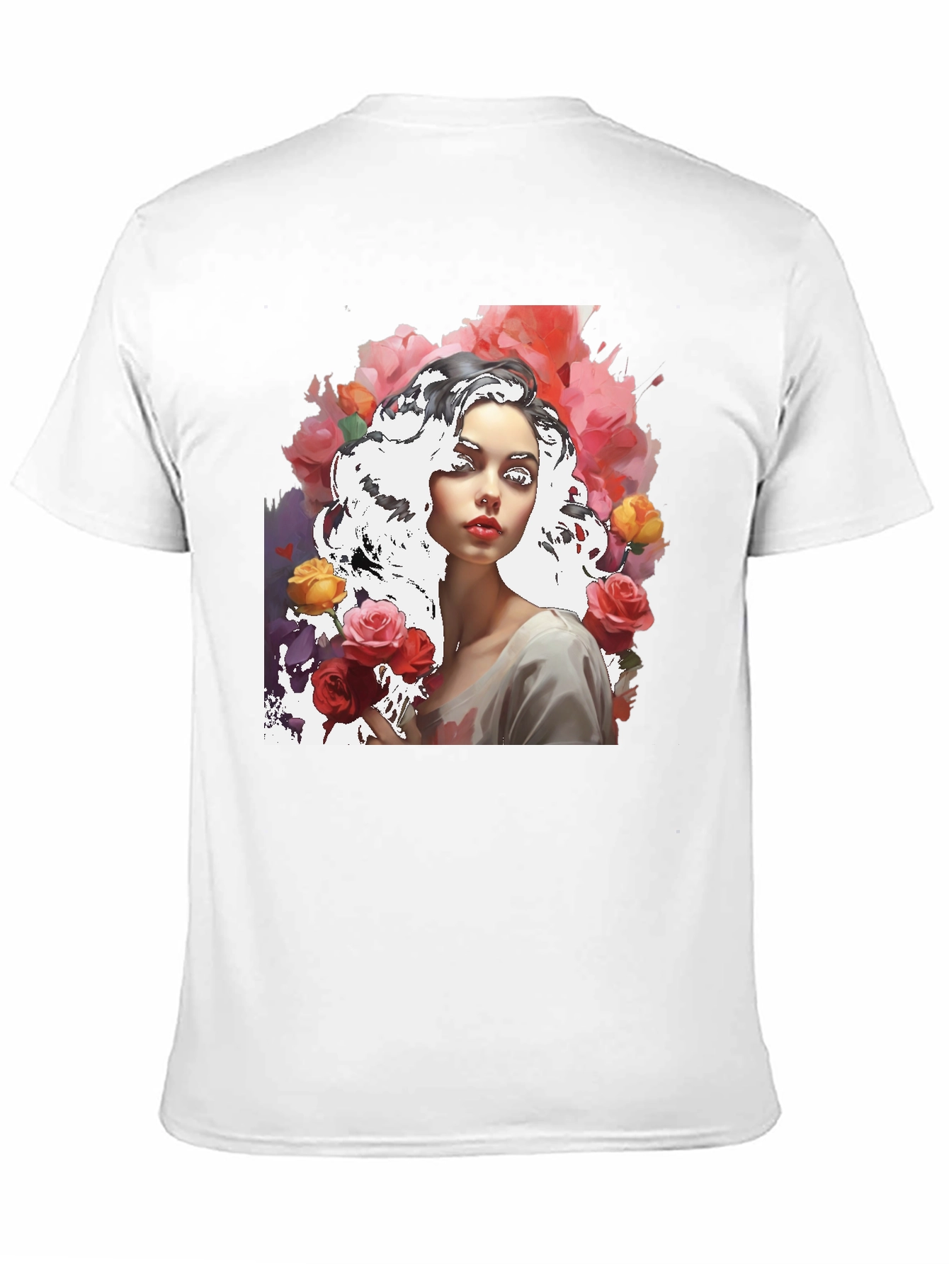 Floral Woman Graphic Tee
