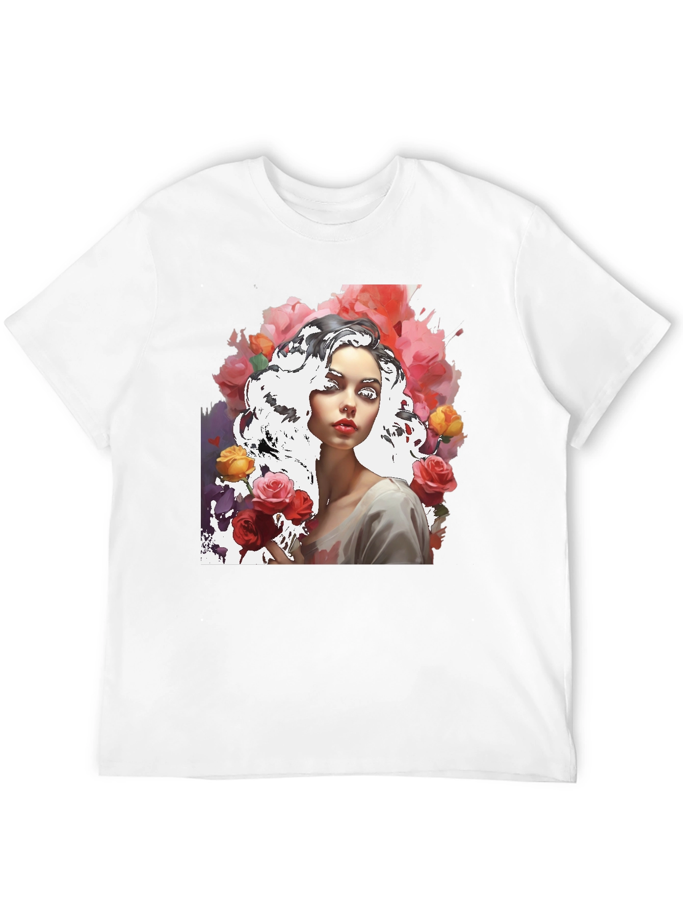 Floral Woman Graphic Tee