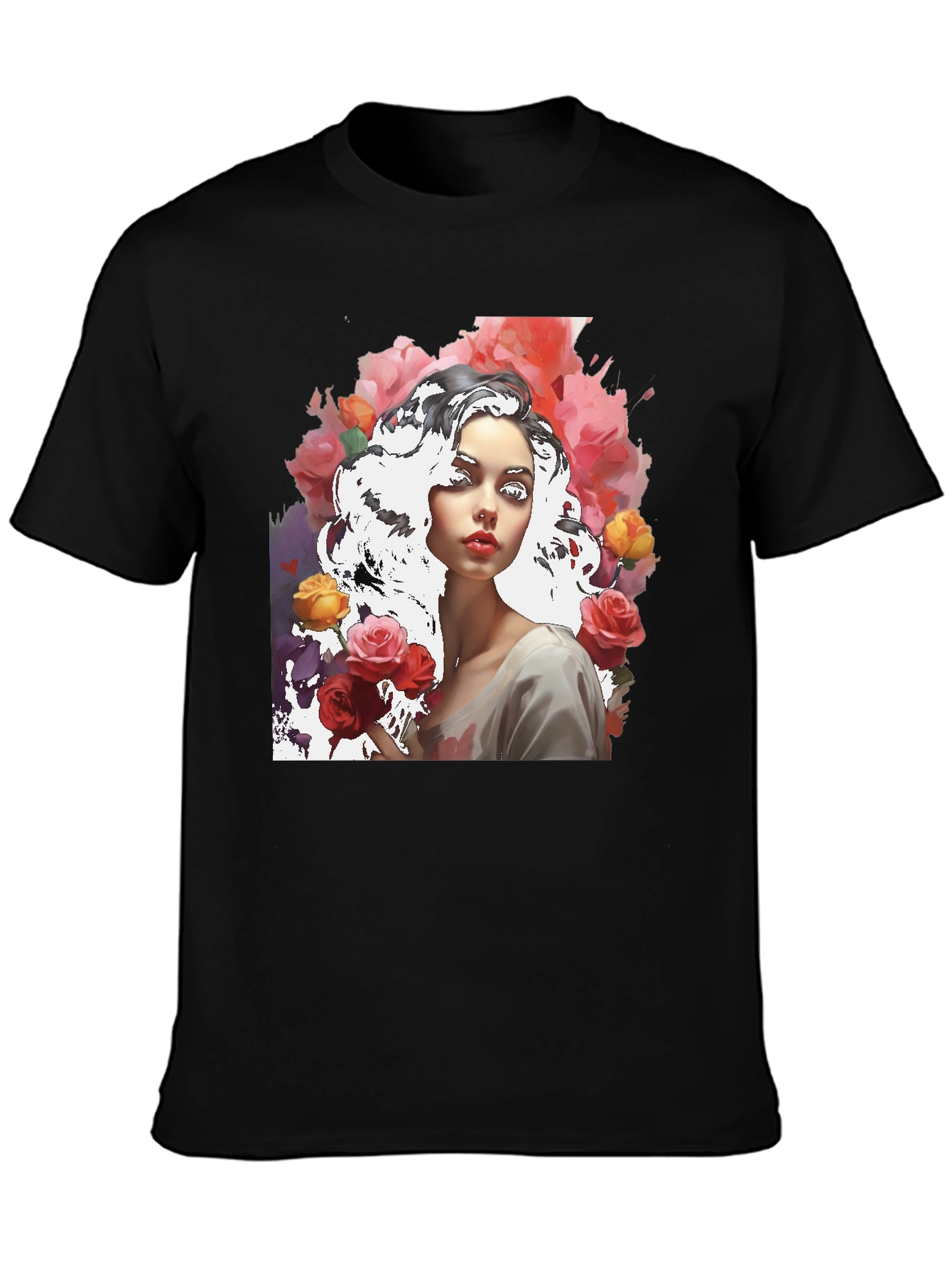 Floral Woman Graphic Tee