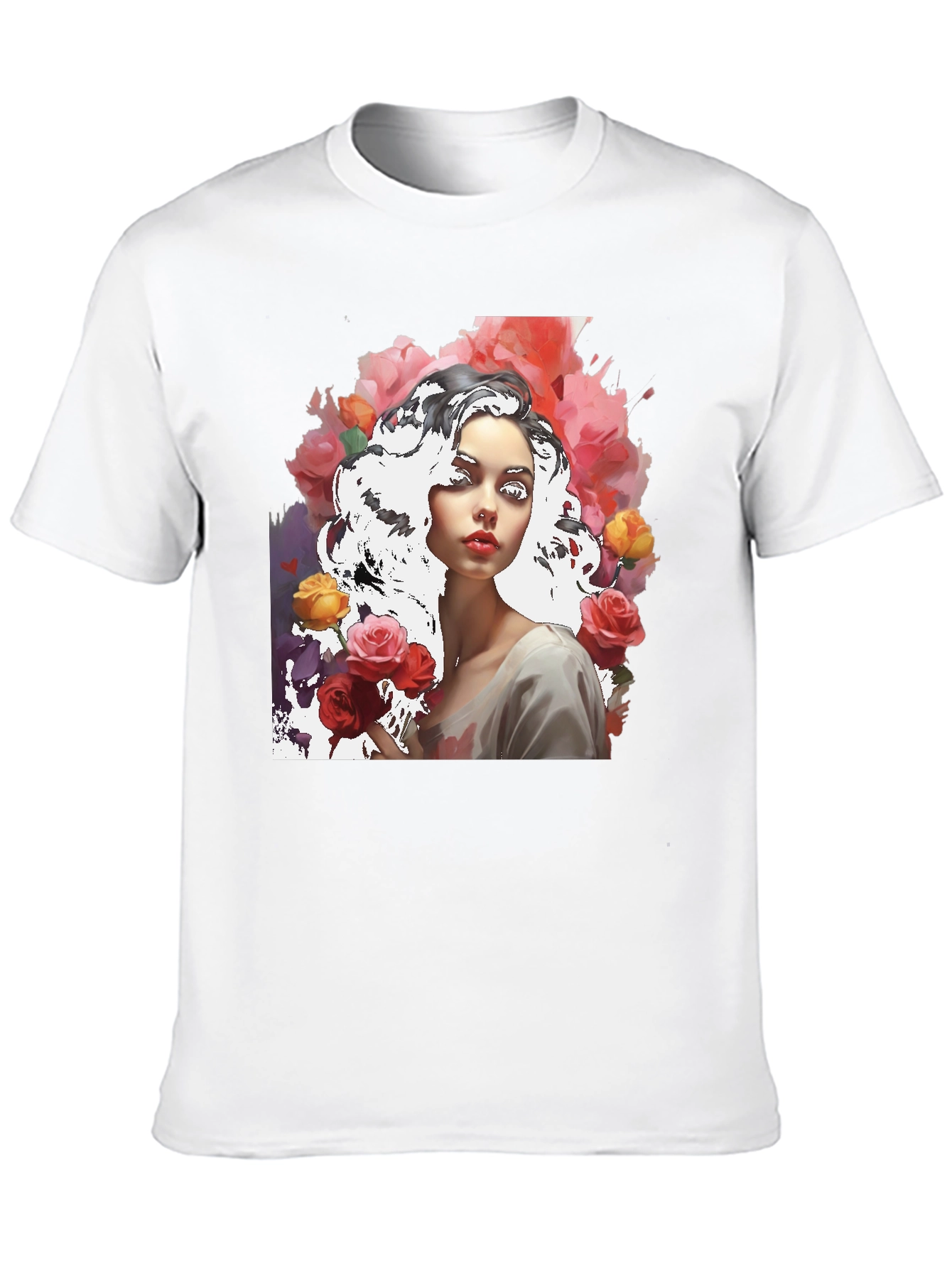 Floral Woman Graphic Tee