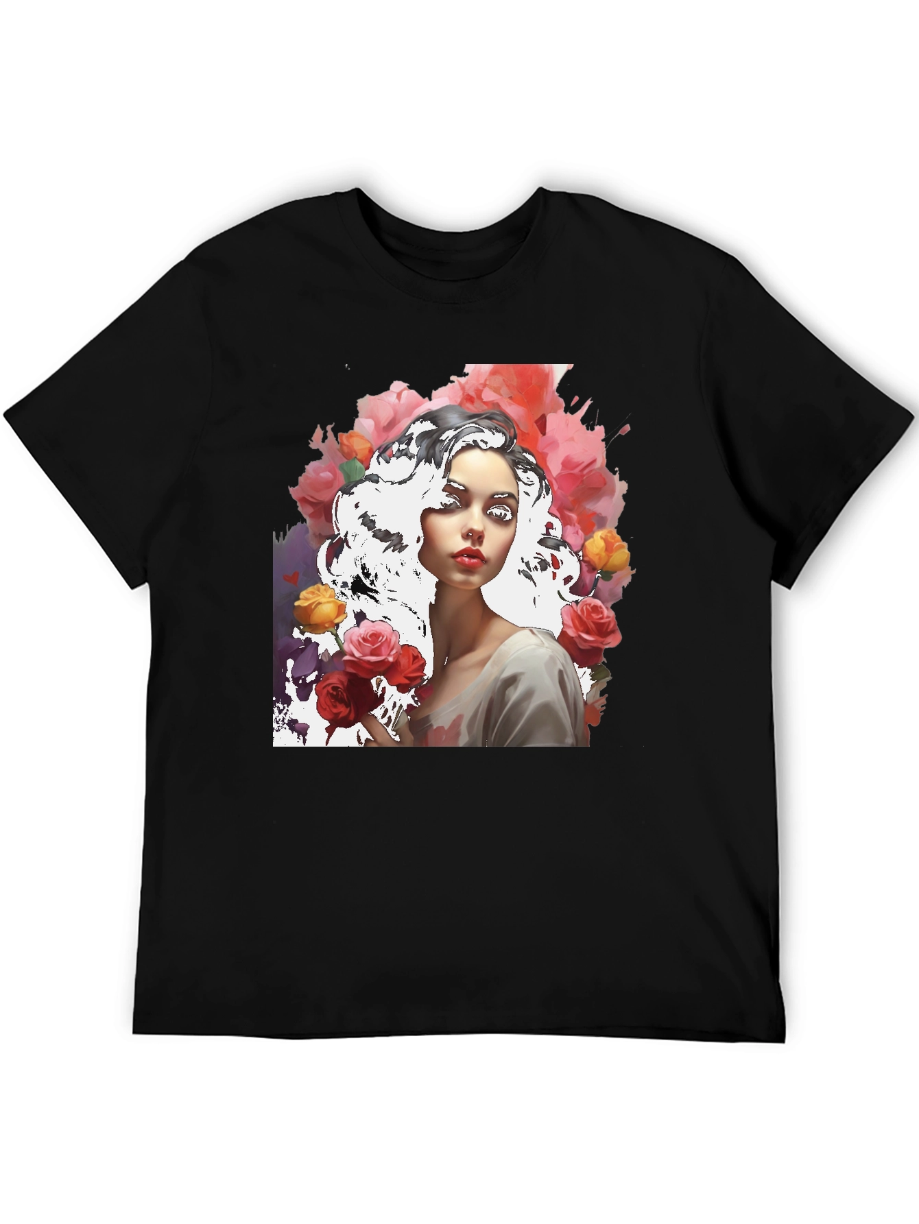 Floral Woman Graphic Tee
