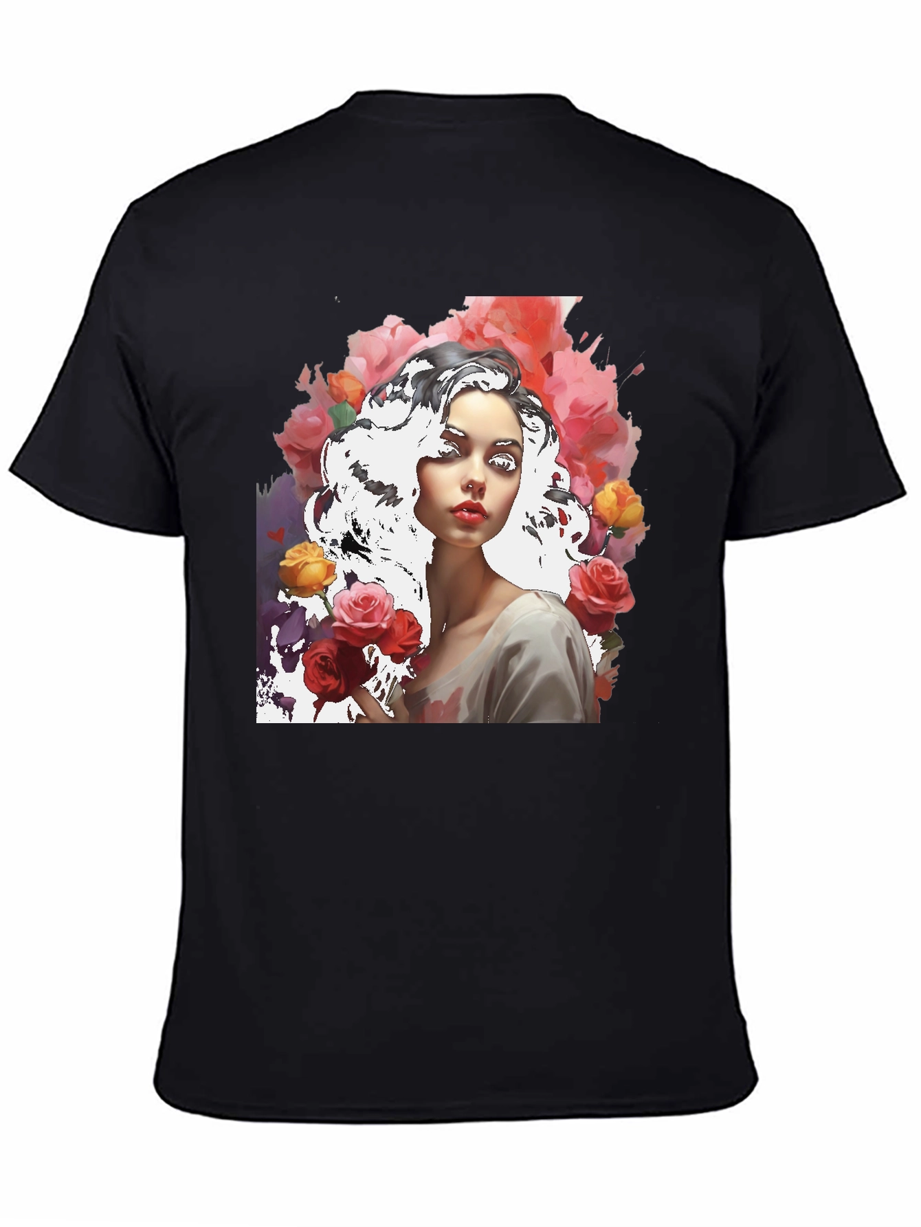 Floral Woman Graphic Tee