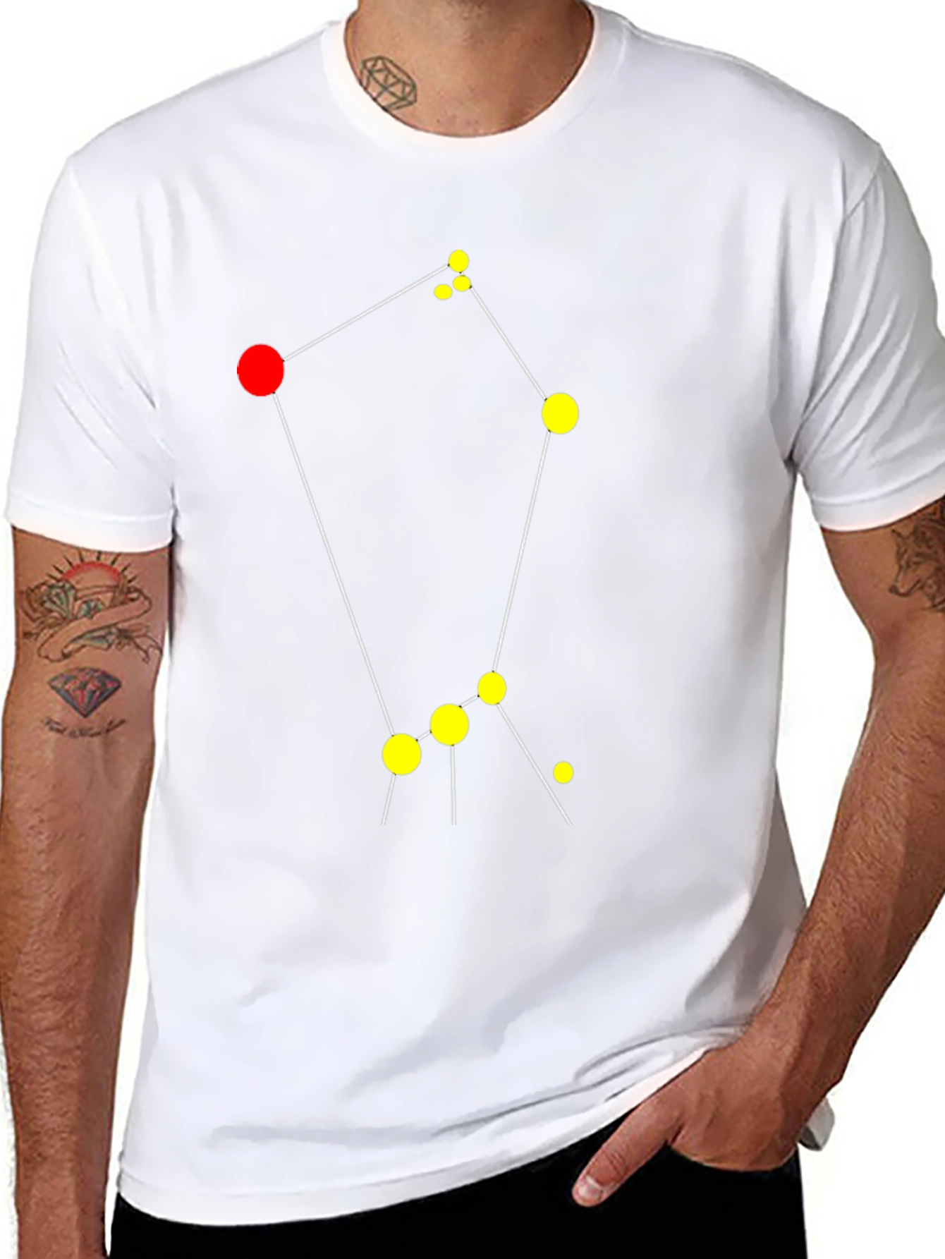 Orion Constellation Graphic Tee - Black