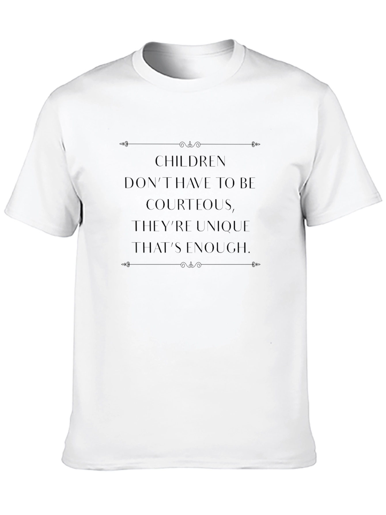 Unique Quote Black T-Shirt