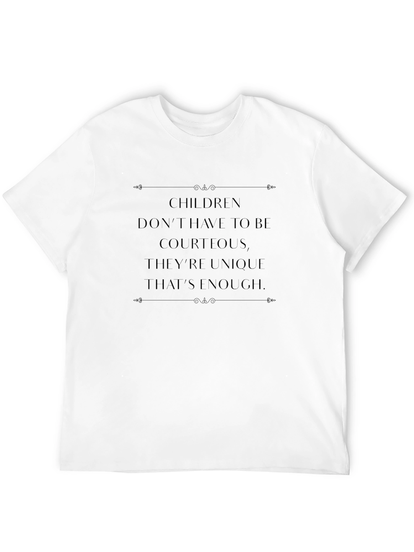 Unique Quote Black T-Shirt