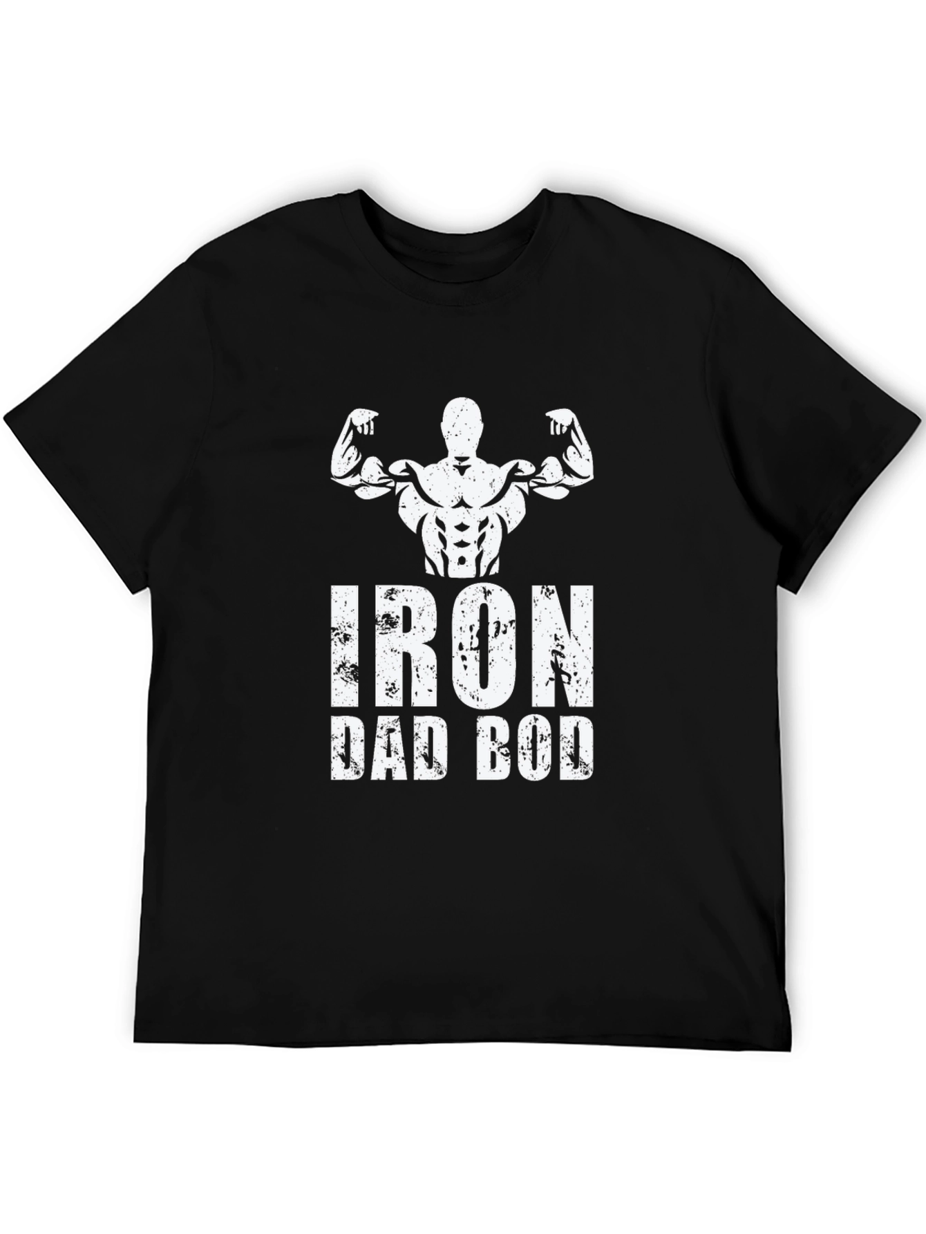 Iron Dad Bod Graphic T-Shirt - Black