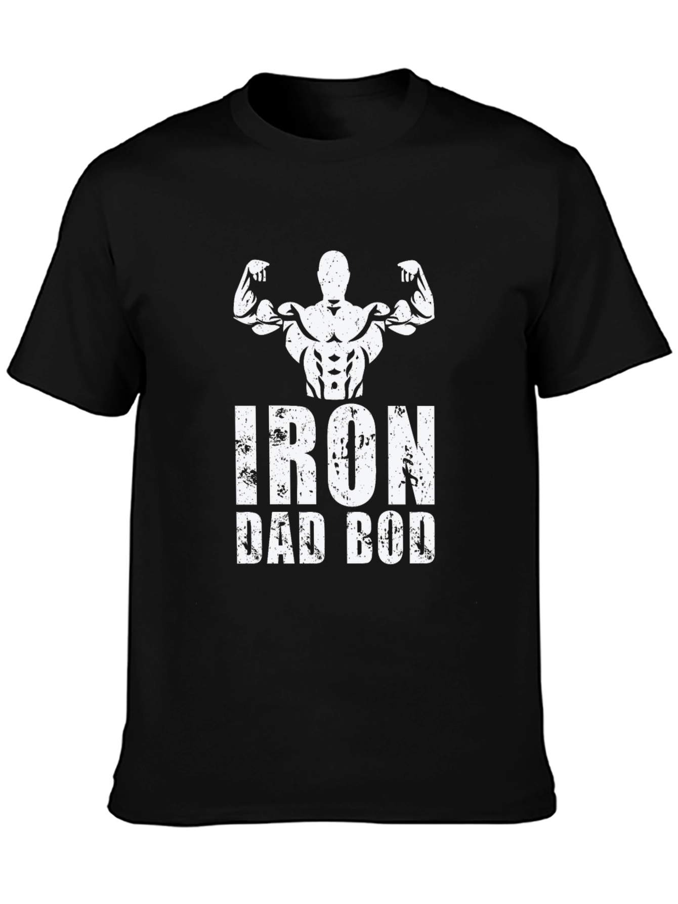 Iron Dad Bod Graphic T-Shirt - Black