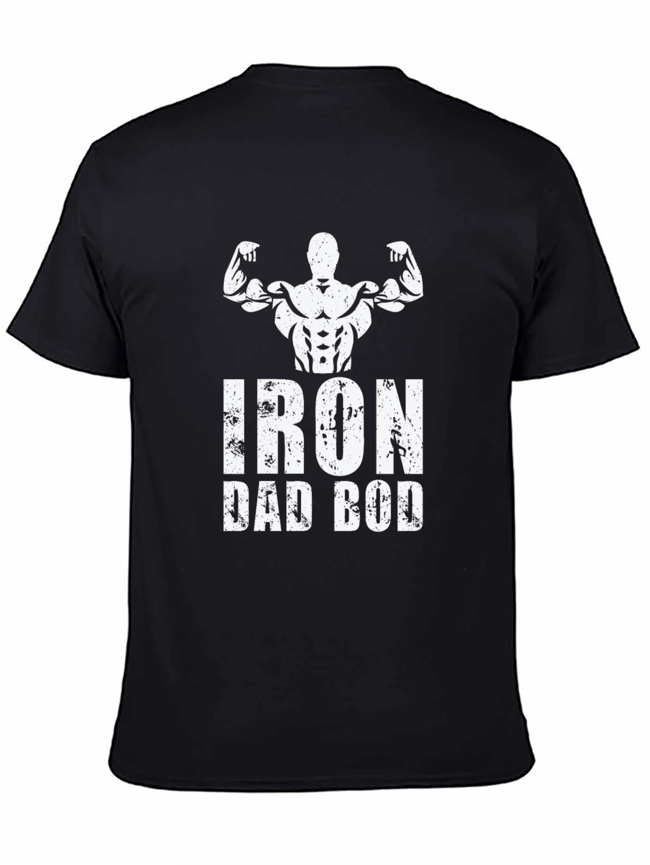 Iron Dad Bod Graphic T-Shirt - Black