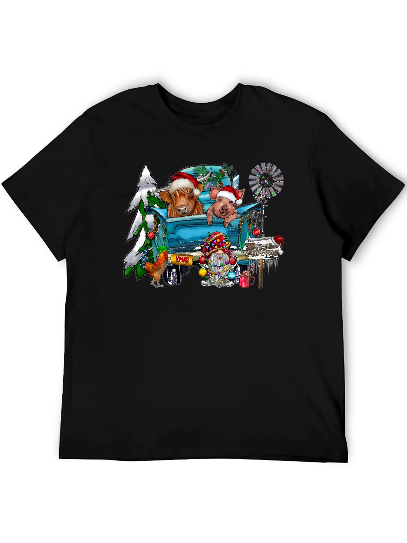 Festive Farm Animal Christmas T-Shirt