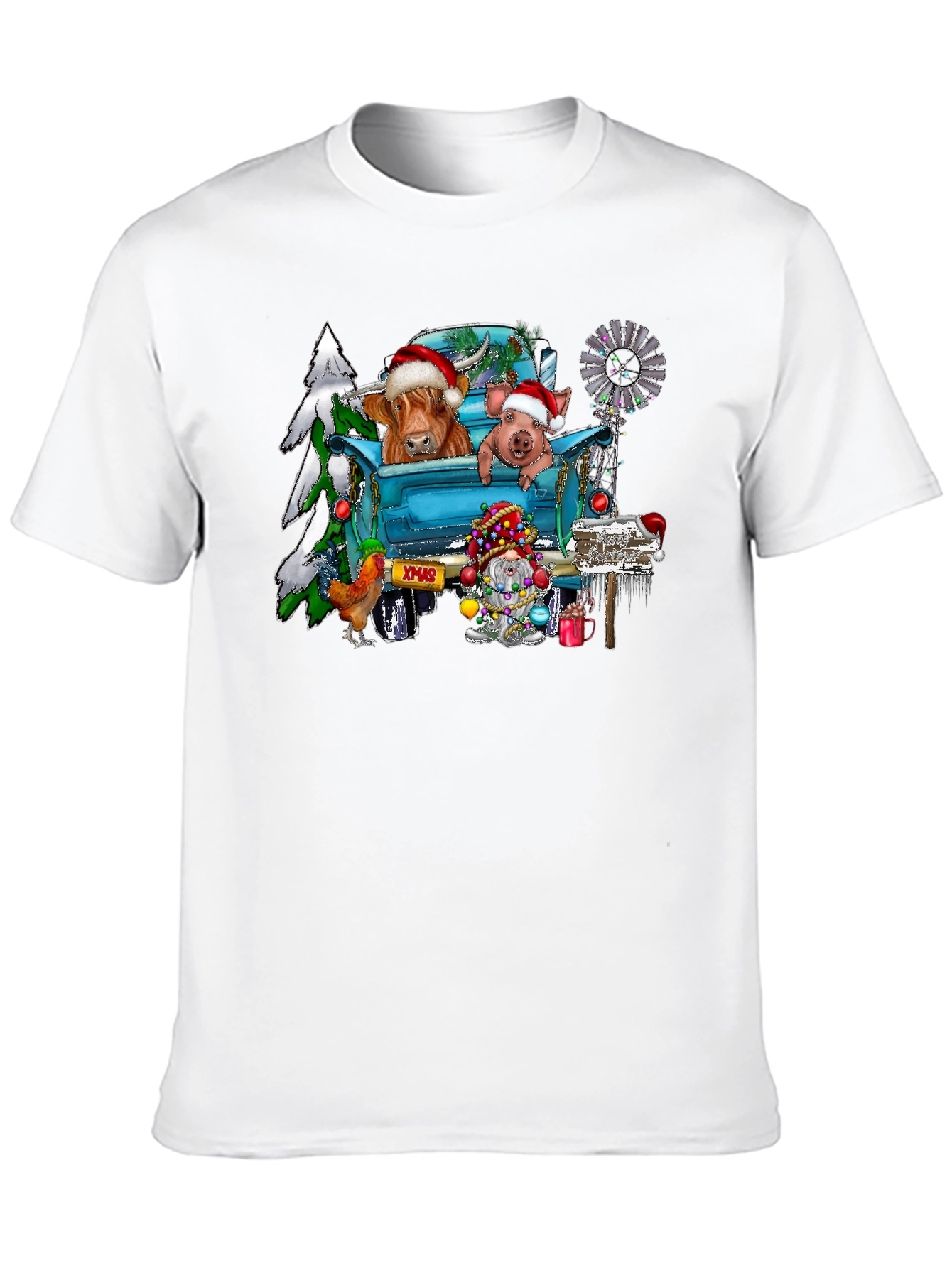 Festive Farm Animal Christmas T-Shirt
