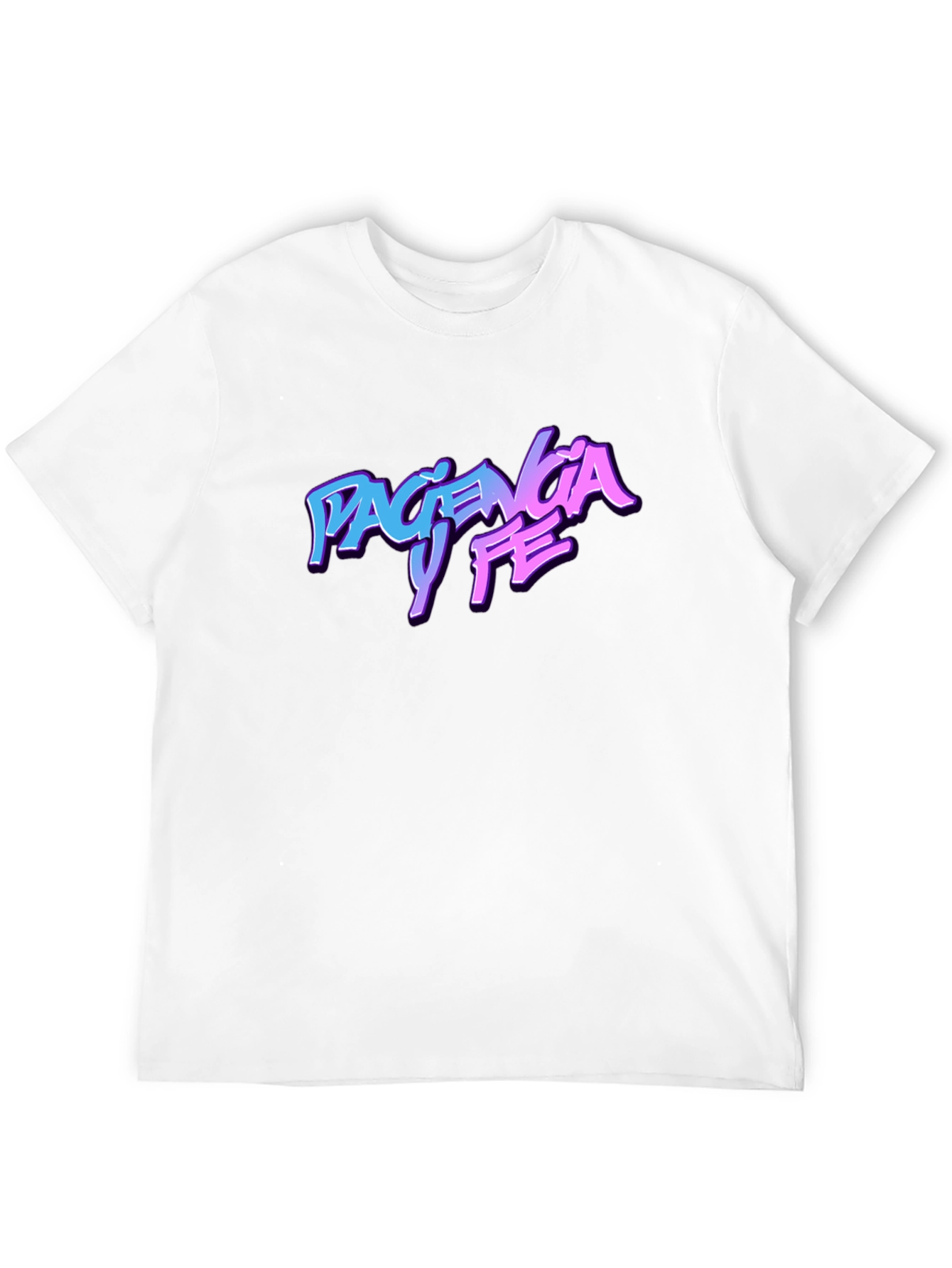 Paciencia y Fe Graphic Tee - Trendy Streetwear