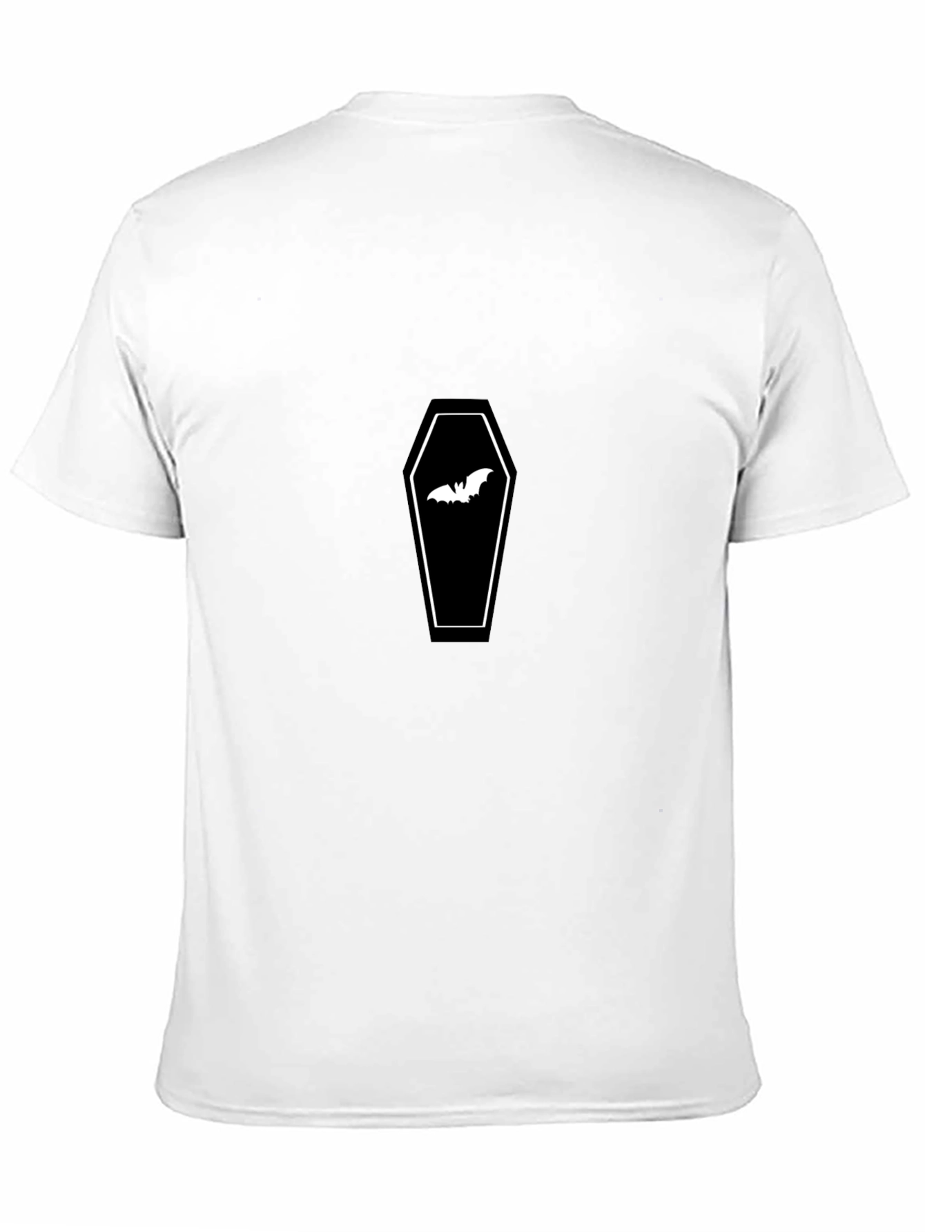 Bat Coffin Graphic Tee - Halloween Ready