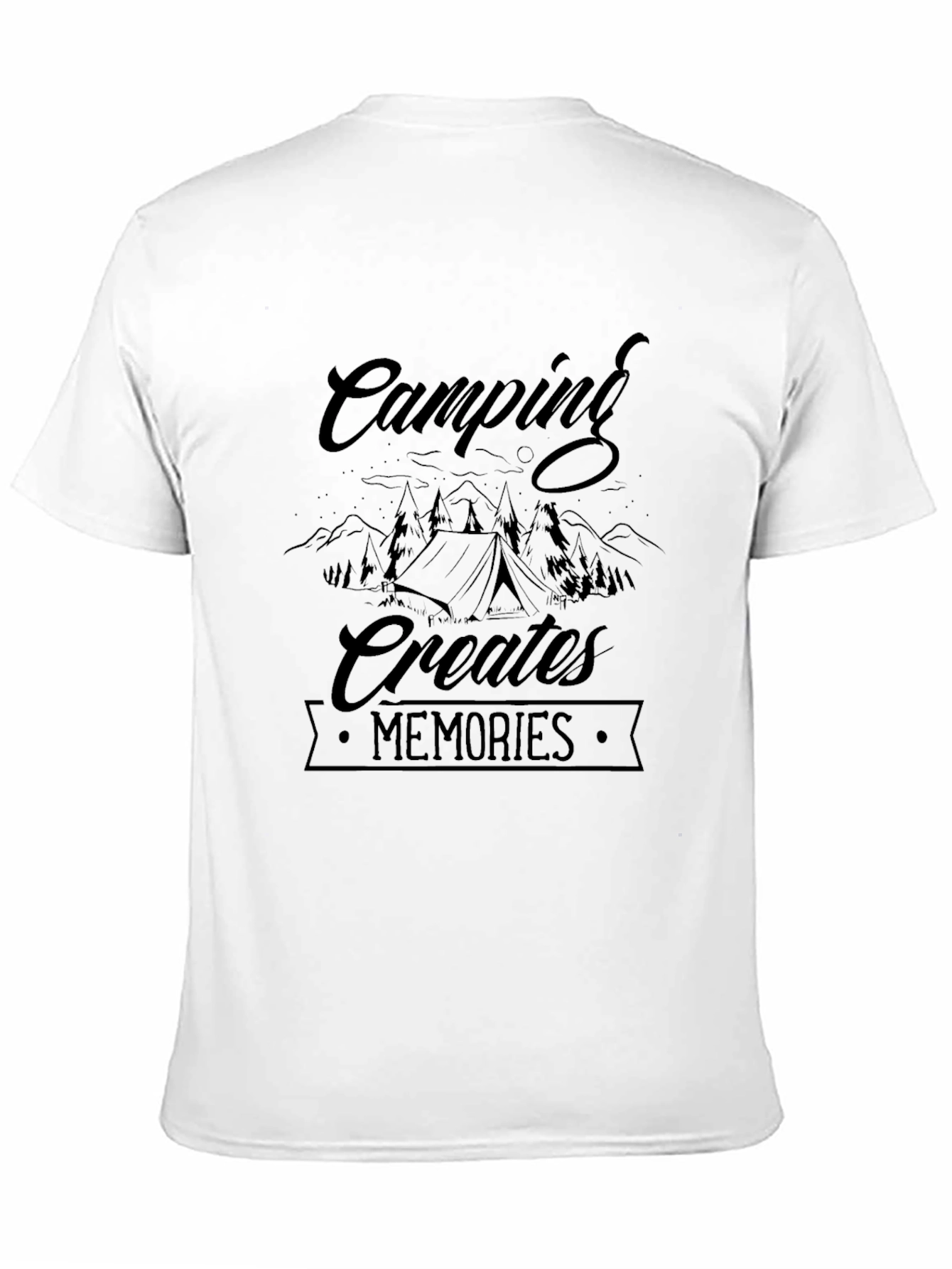 Camping Creates Memories Black T-Shirt