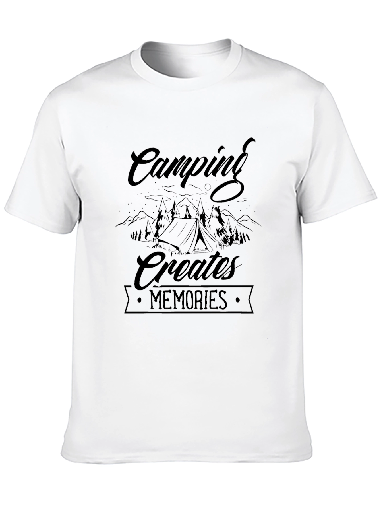 Camping Creates Memories Black T-Shirt