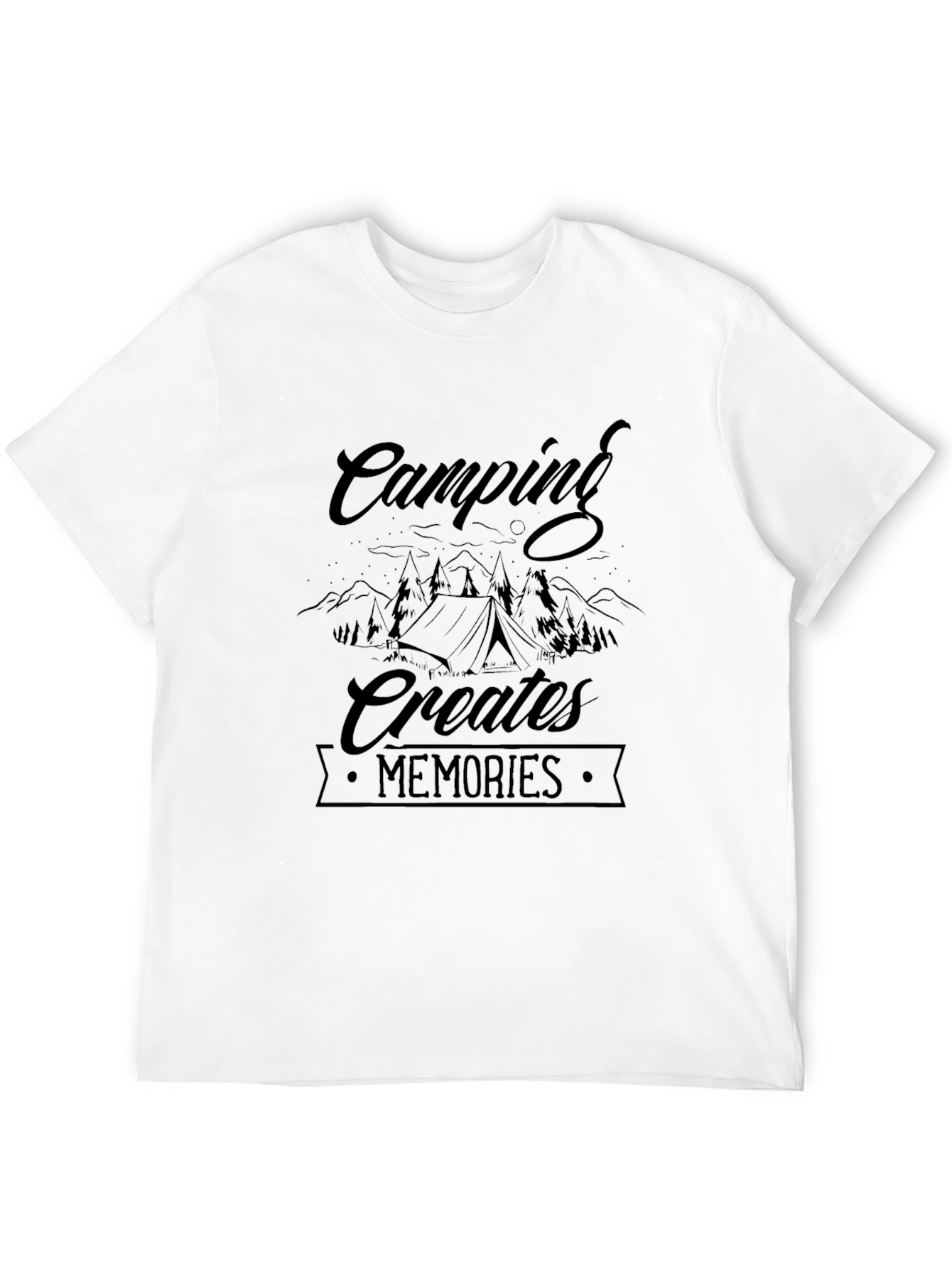 Camping Creates Memories Black T-Shirt