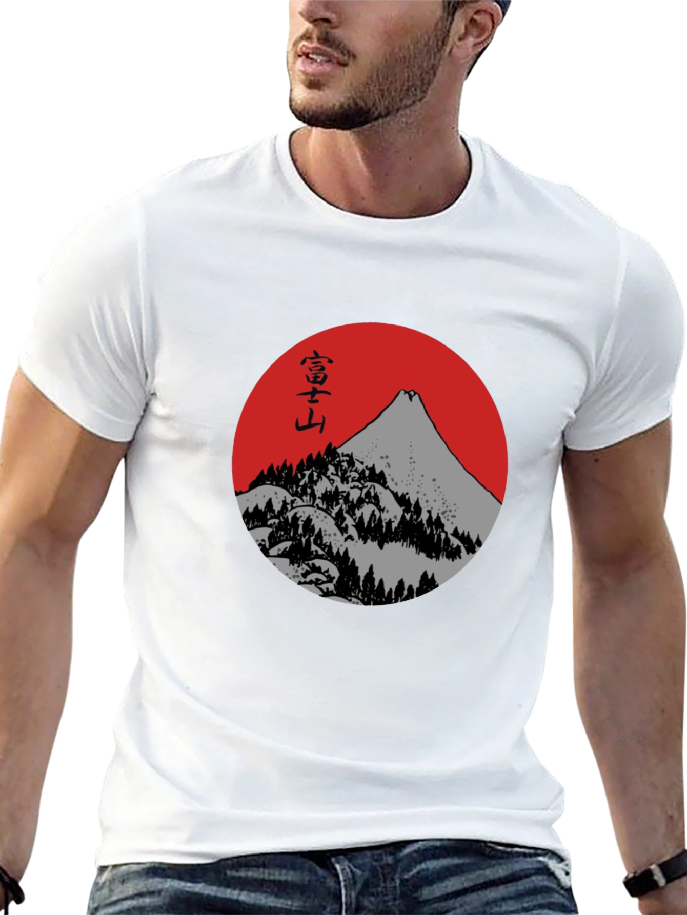 Mount Fuji Graphic Tee - Japanese Inspired Black T-Shirt