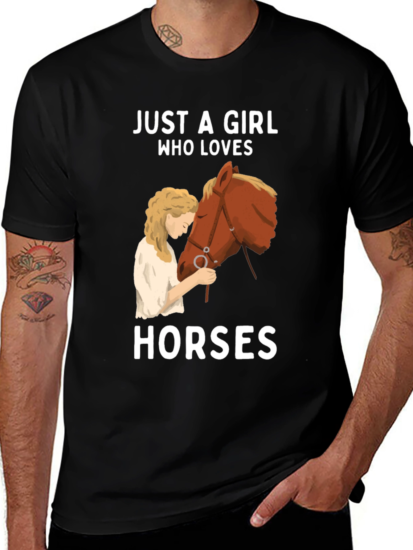 Girl Who Loves Horses T-Shirt