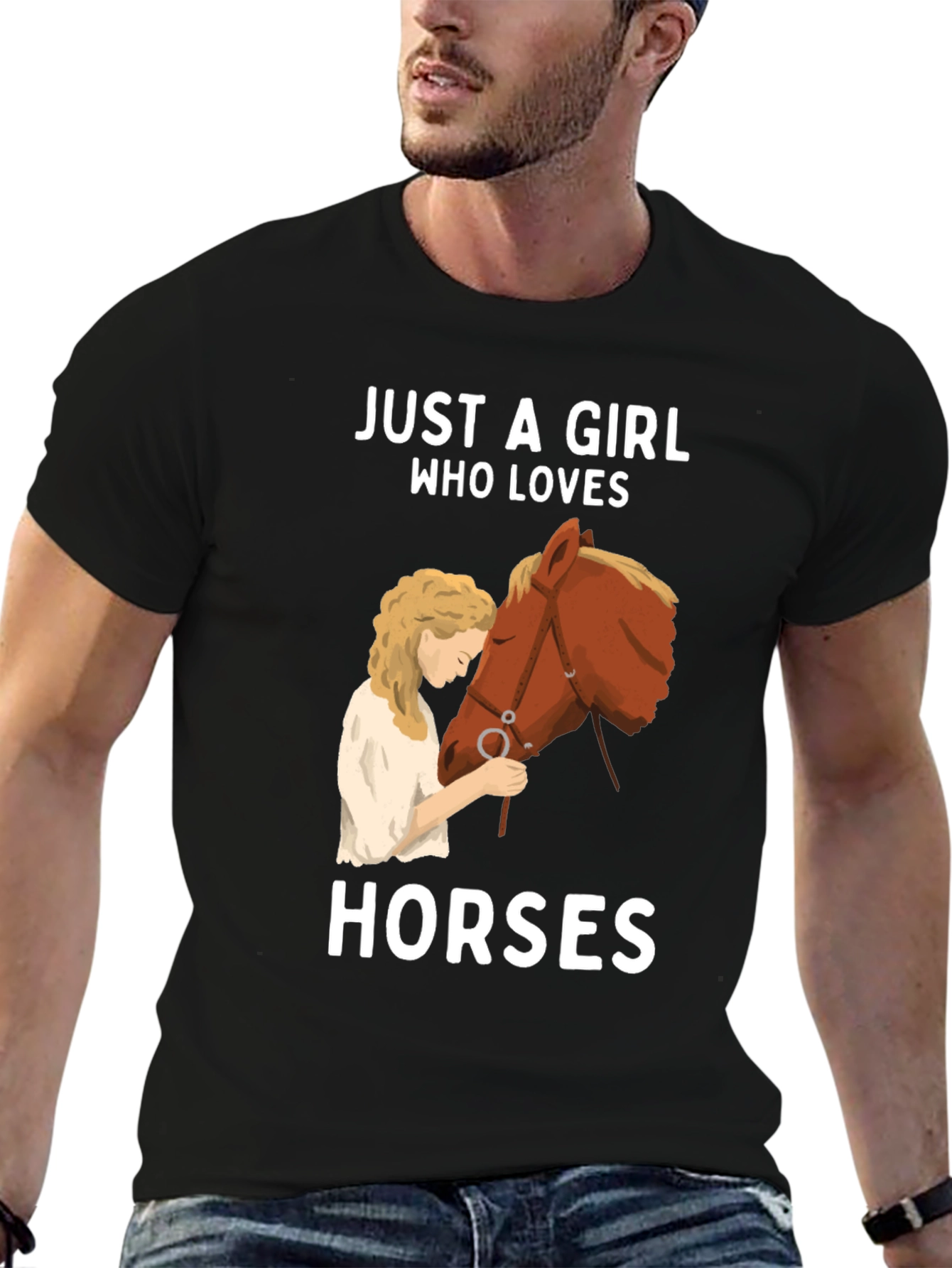 Girl Who Loves Horses T-Shirt