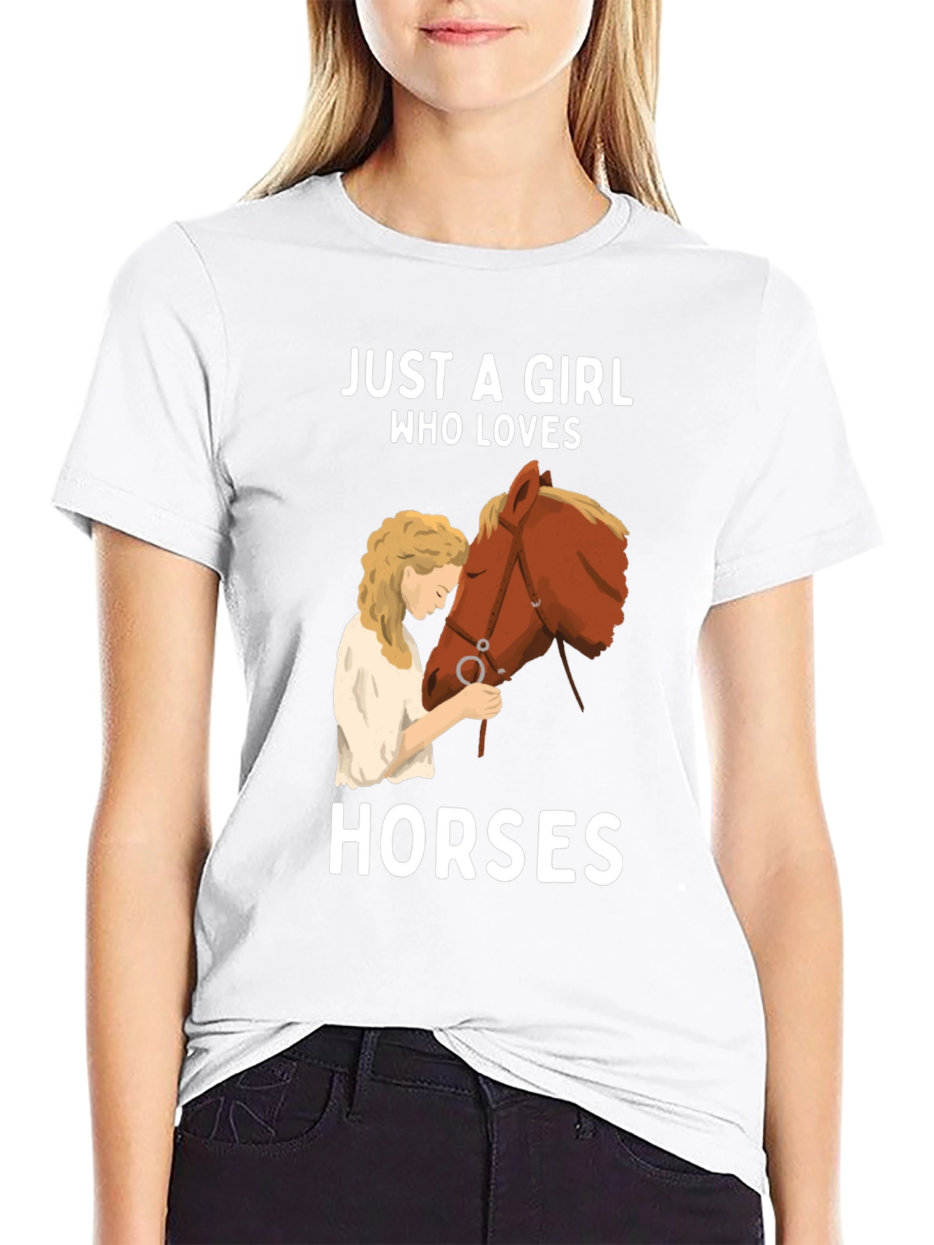 Girl Who Loves Horses T-Shirt