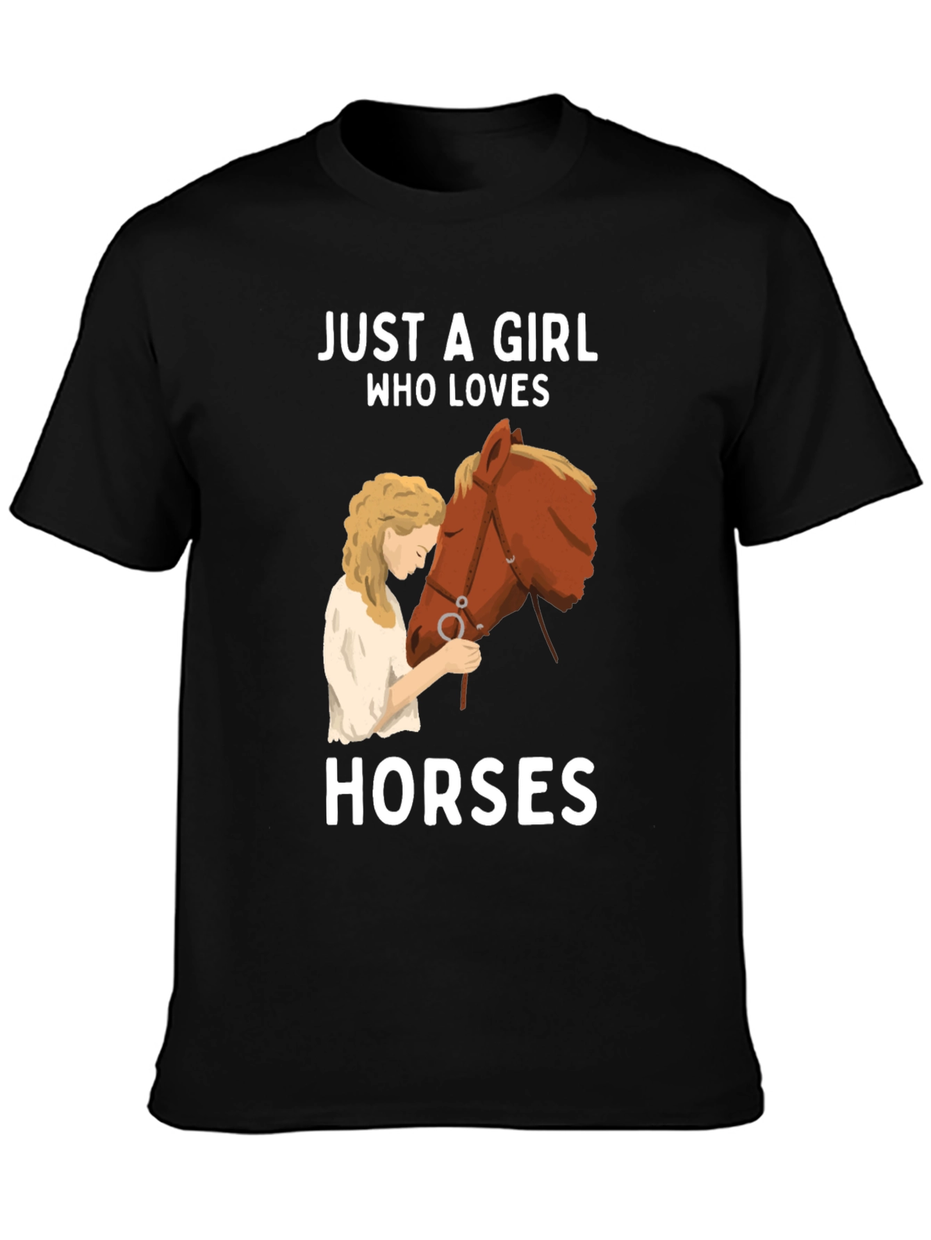 Girl Who Loves Horses T-Shirt
