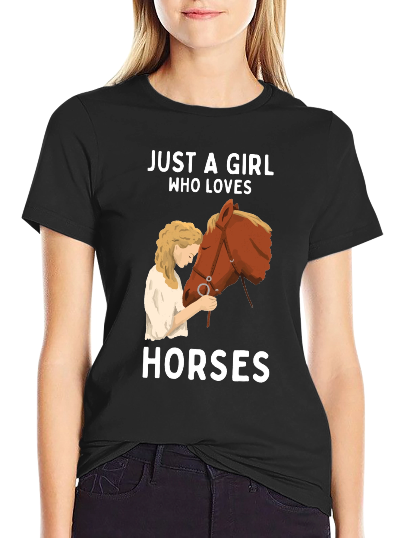 Girl Who Loves Horses T-Shirt