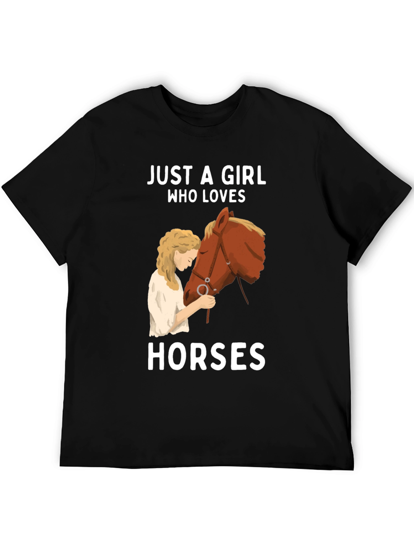 Girl Who Loves Horses T-Shirt