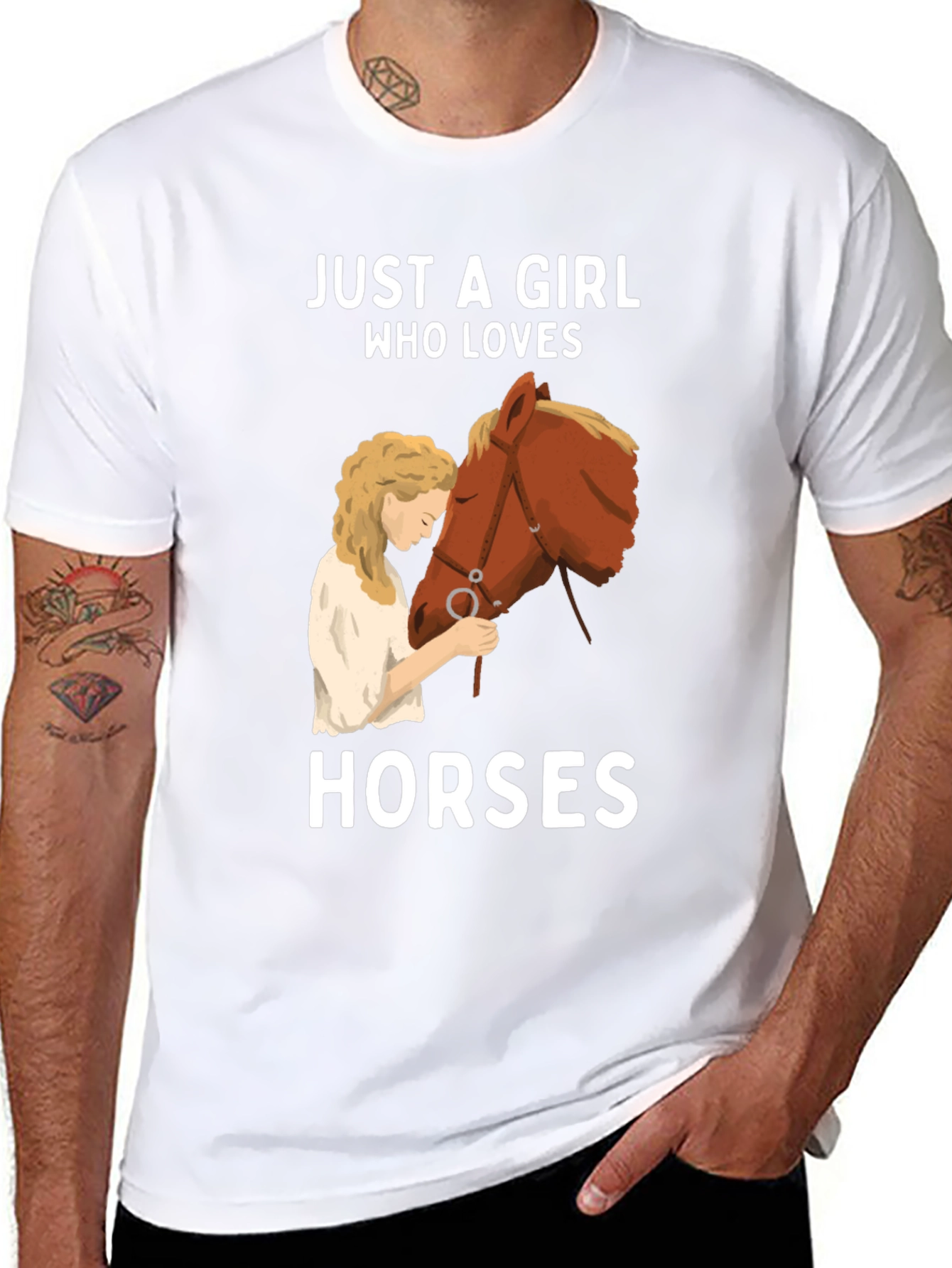Girl Who Loves Horses T-Shirt