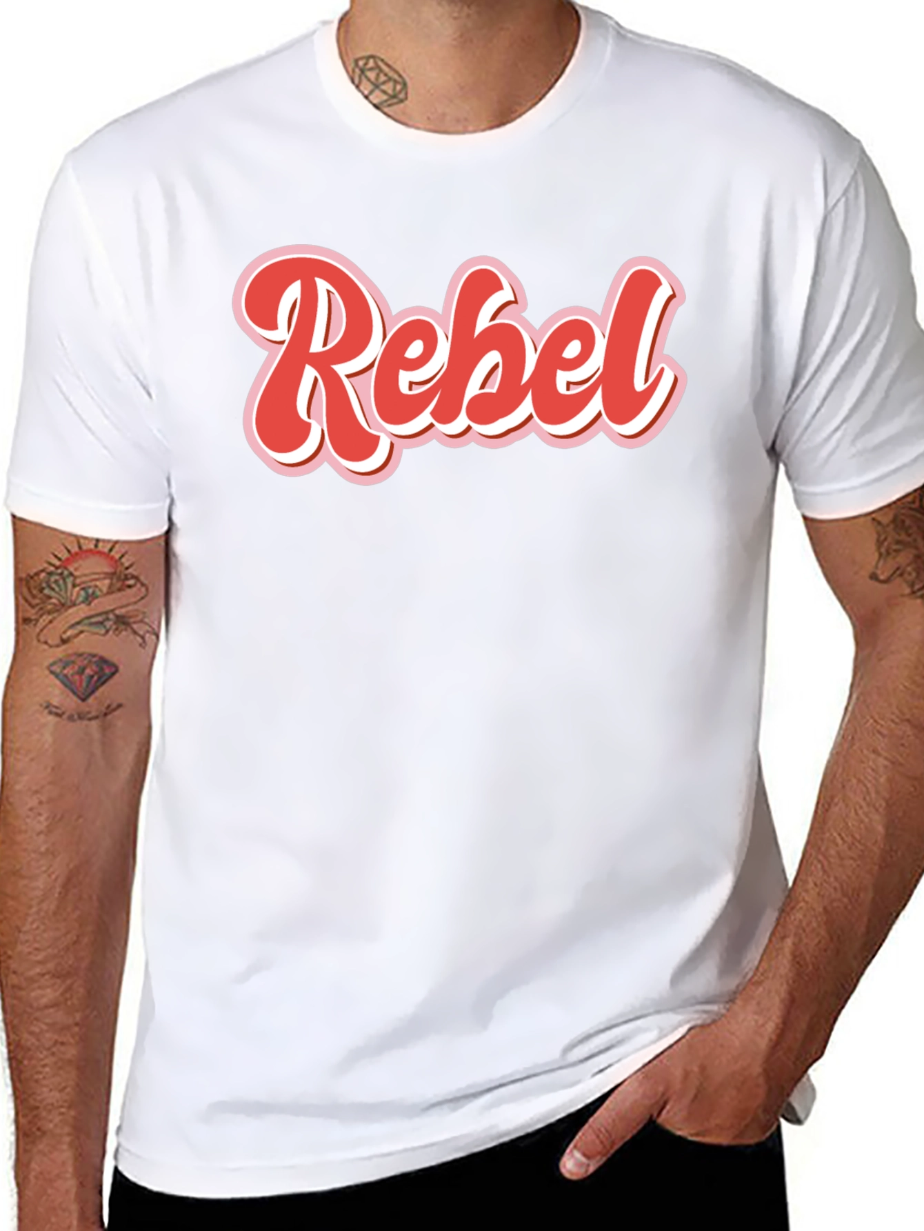Retro Rebel T-Shirt - Black Cotton Tee
