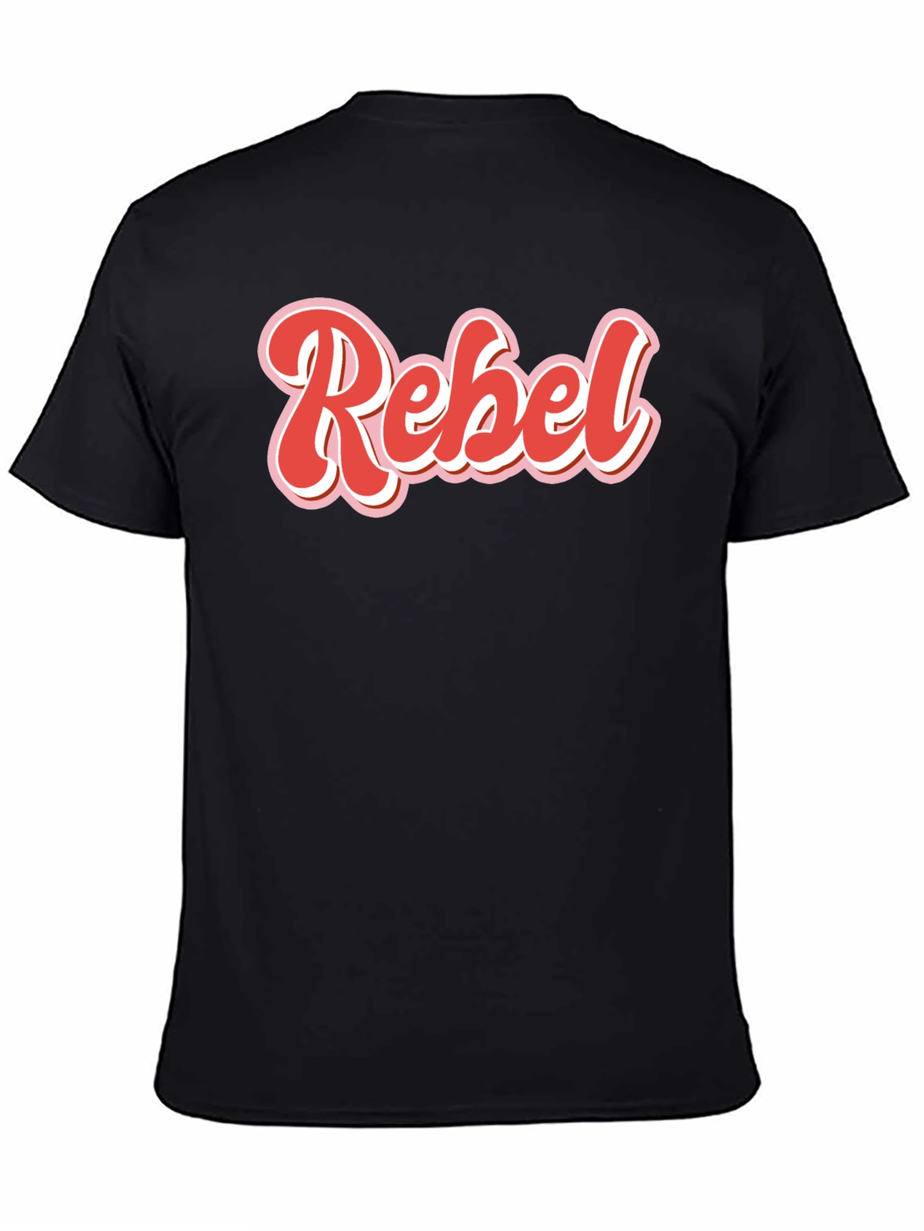 Retro Rebel T-Shirt - Black Cotton Tee