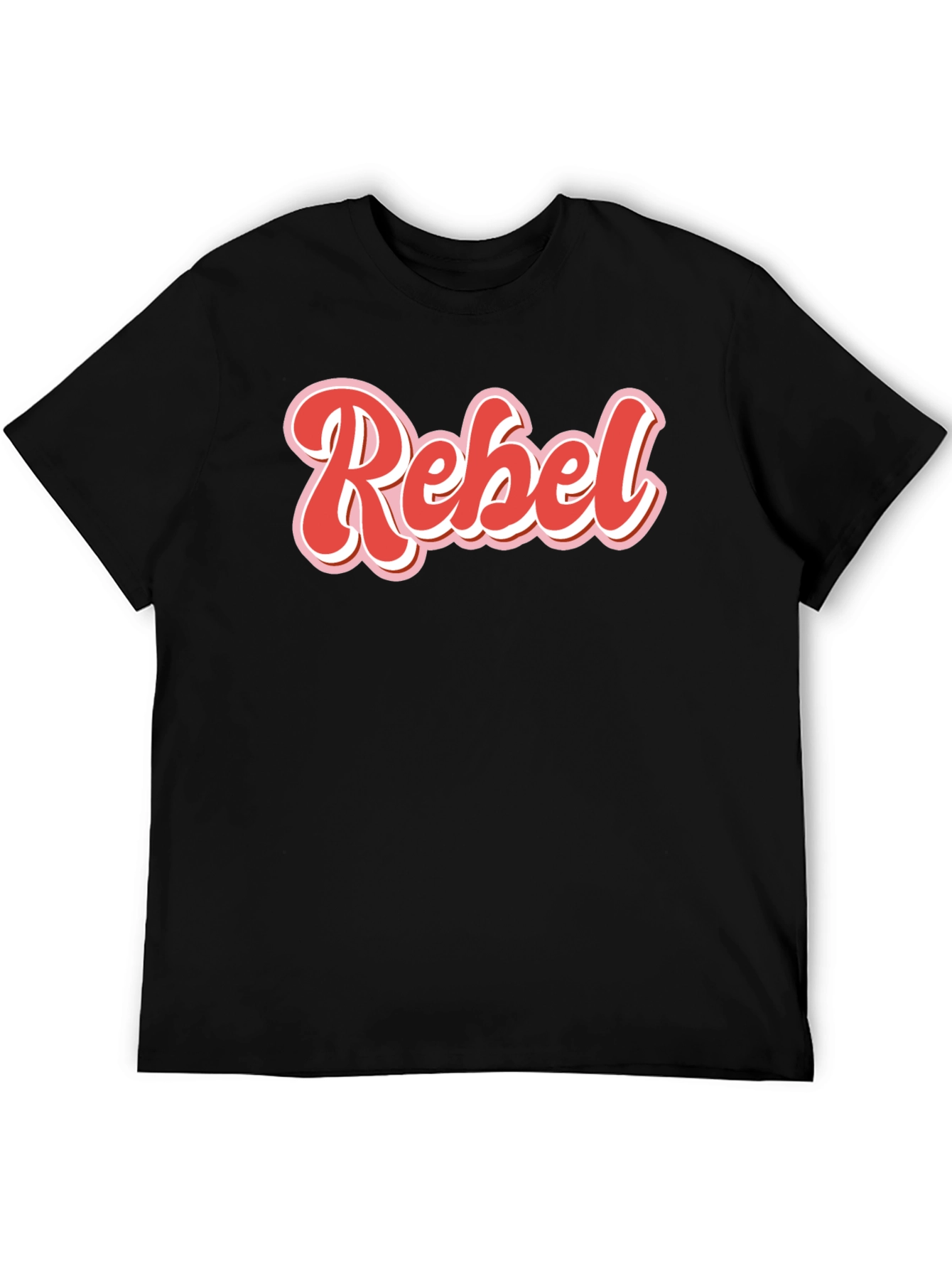 Retro Rebel T-Shirt - Black Cotton Tee