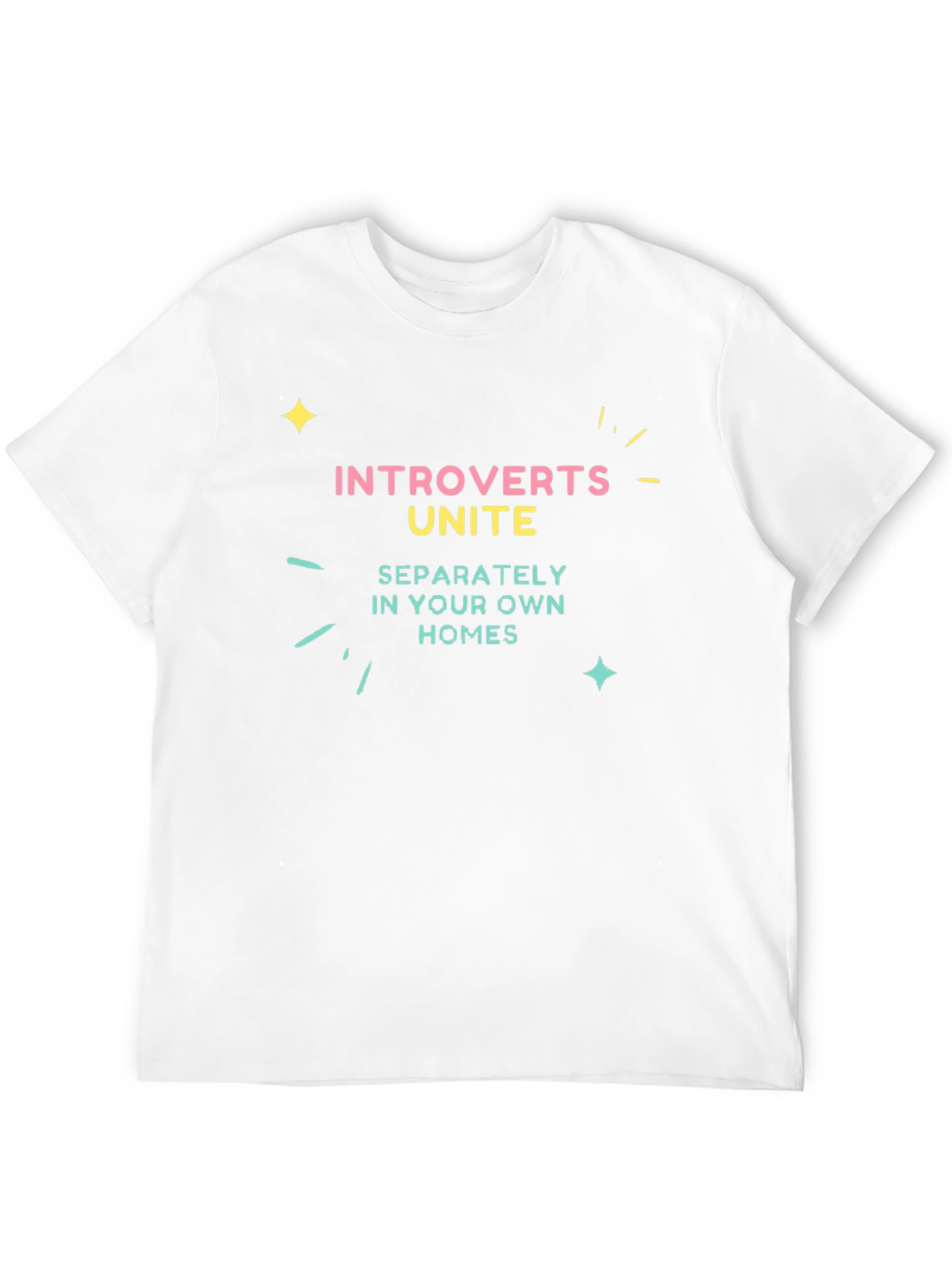 Introverts Unite Black Graphic Tee