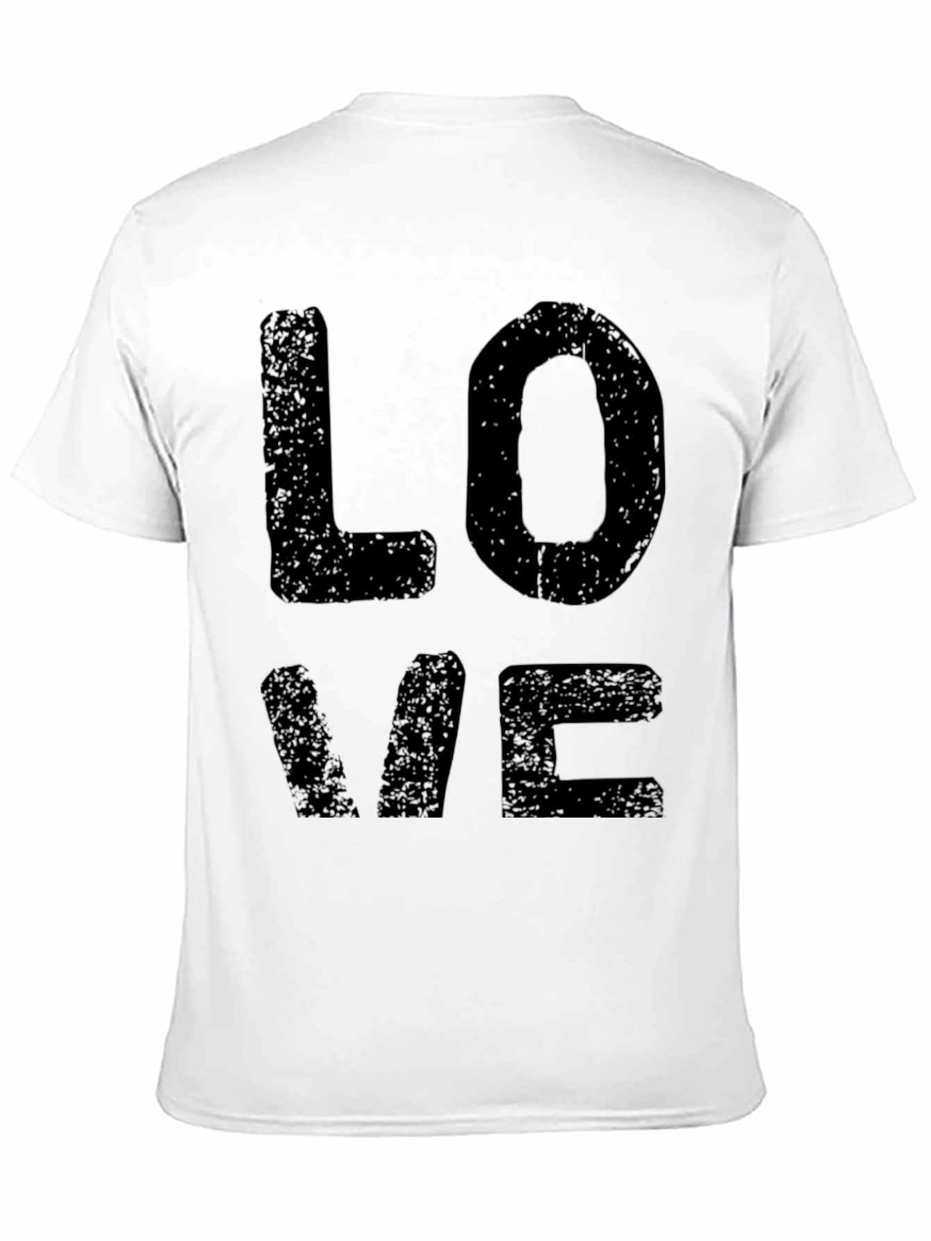 Love Graphic Print Mens Black T-Shirt