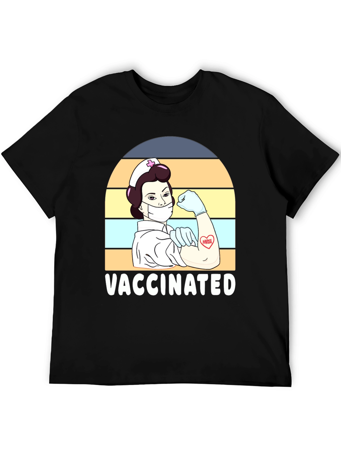 Vaccinated Nurse Graphic Tee