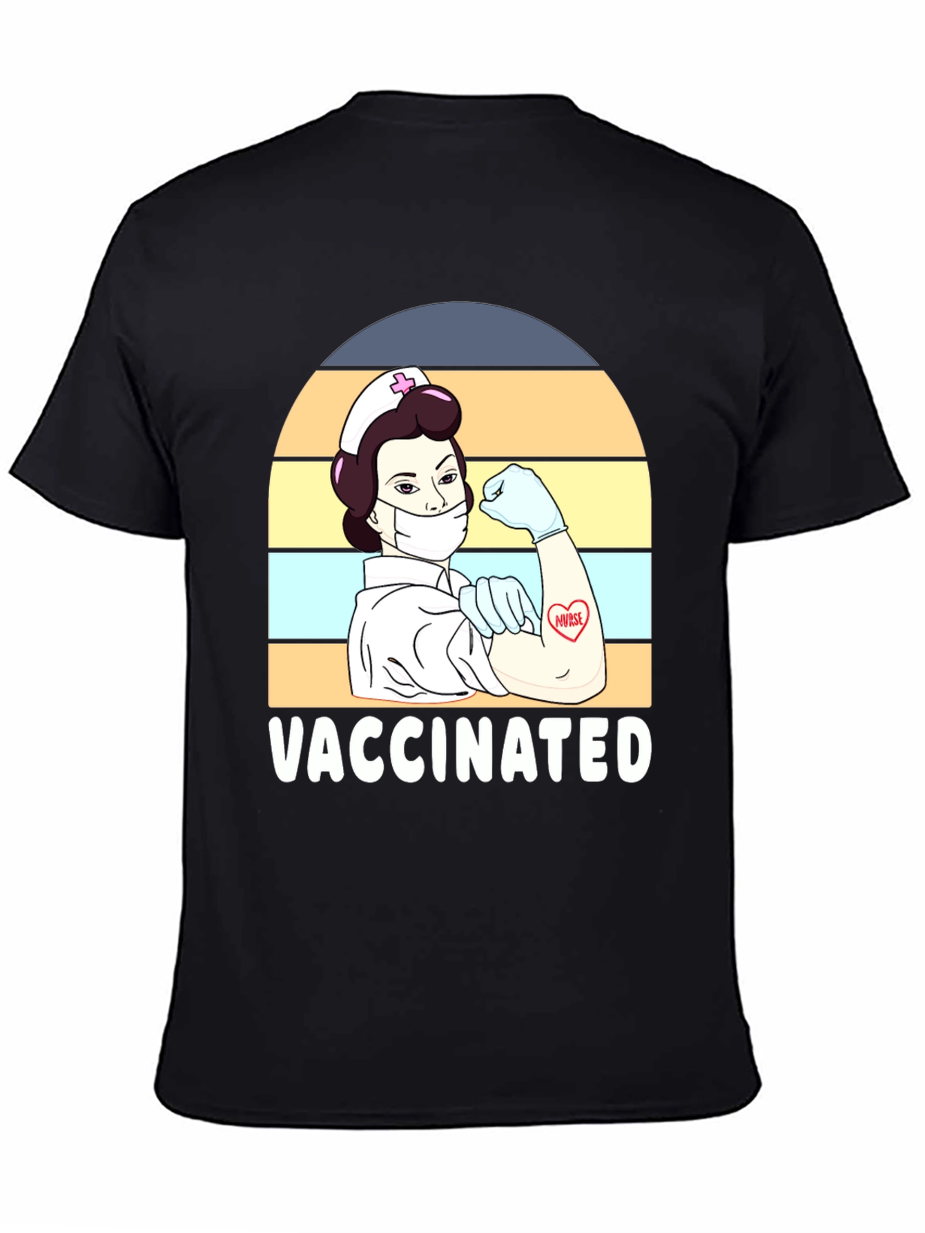 Vaccinated Nurse Graphic Tee