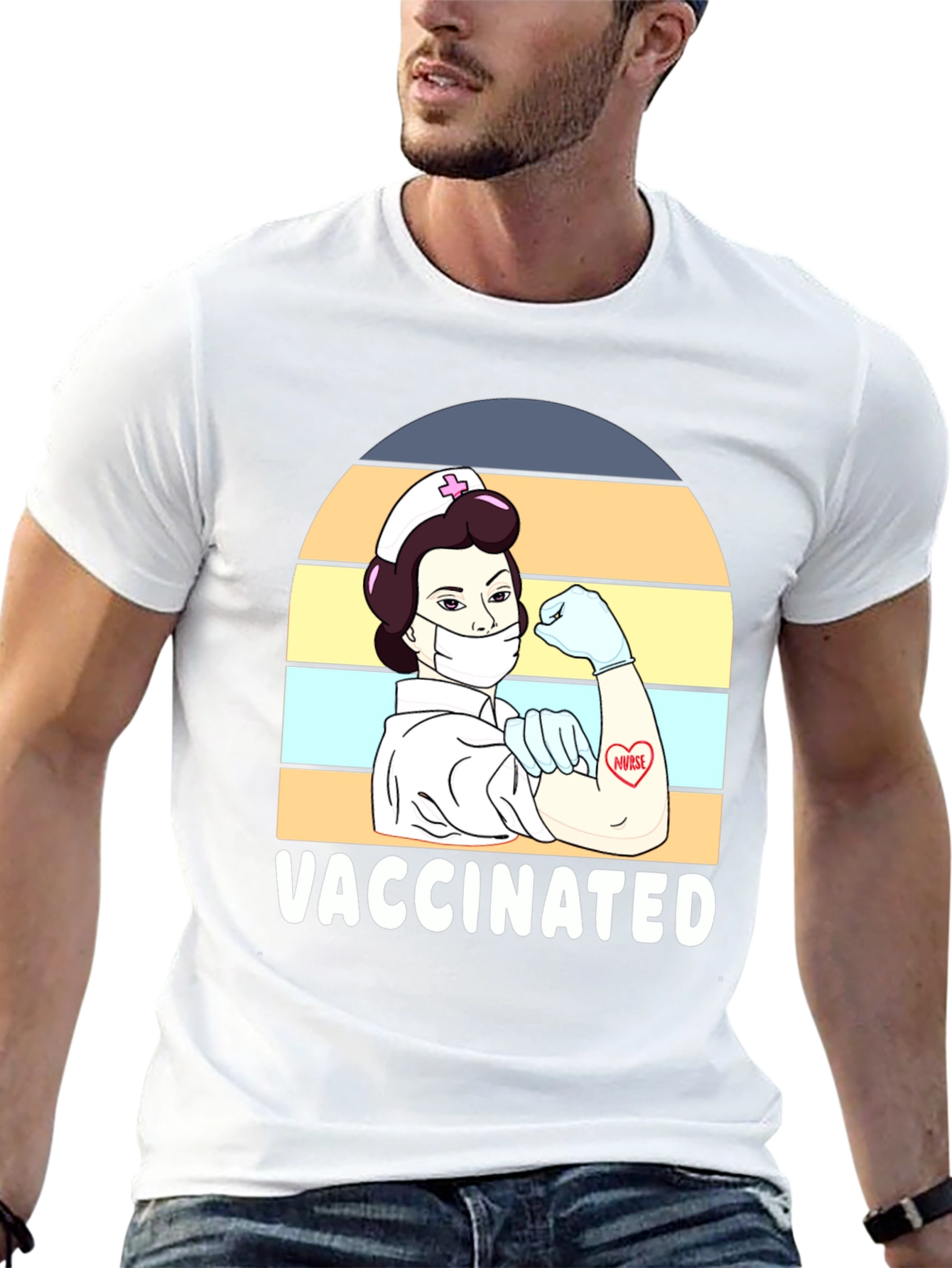 Vaccinated Nurse Graphic Tee