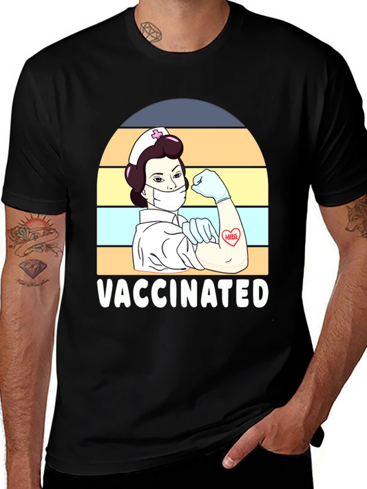 Vaccinated Nurse Graphic Tee