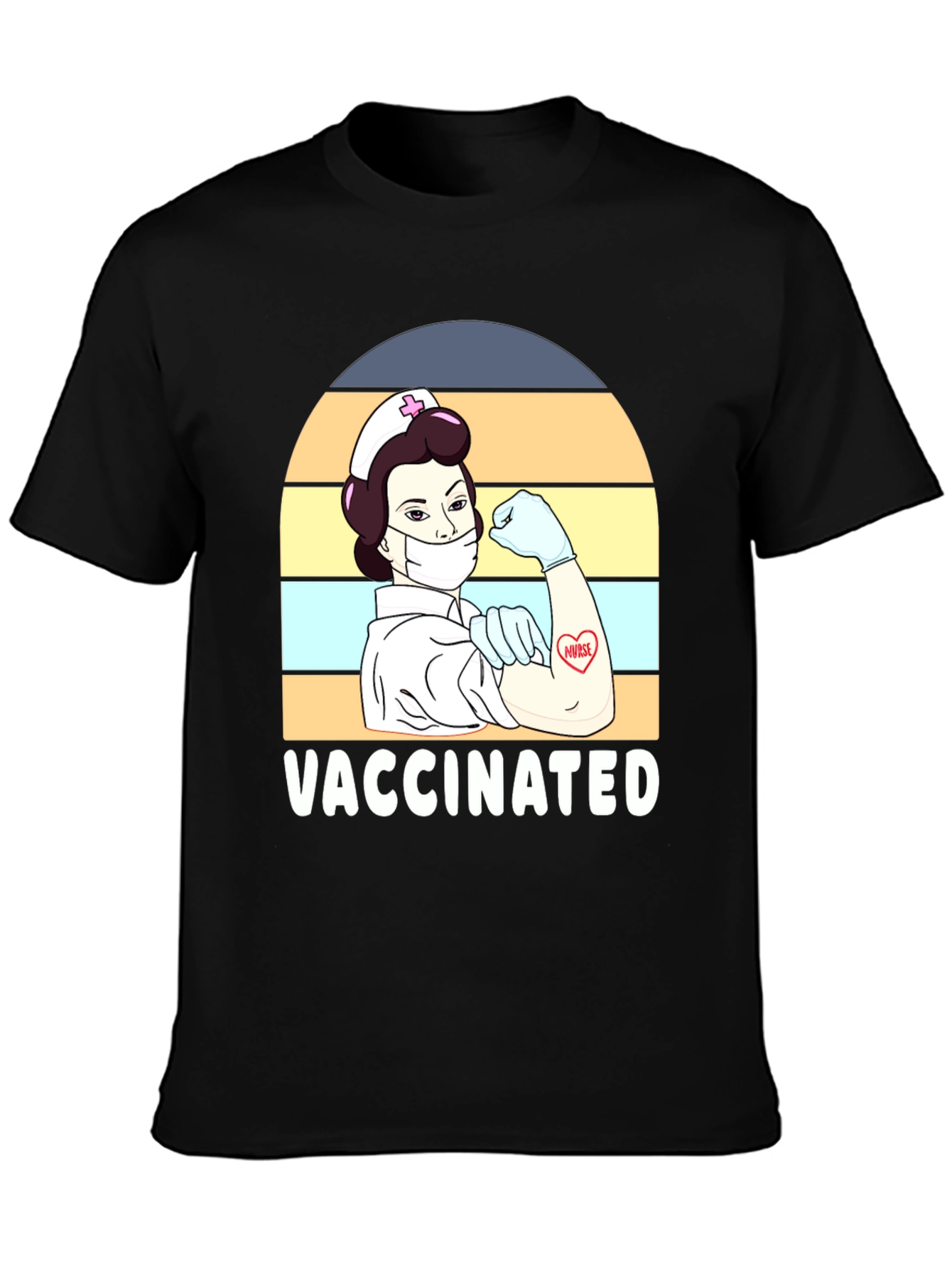 Vaccinated Nurse Graphic Tee