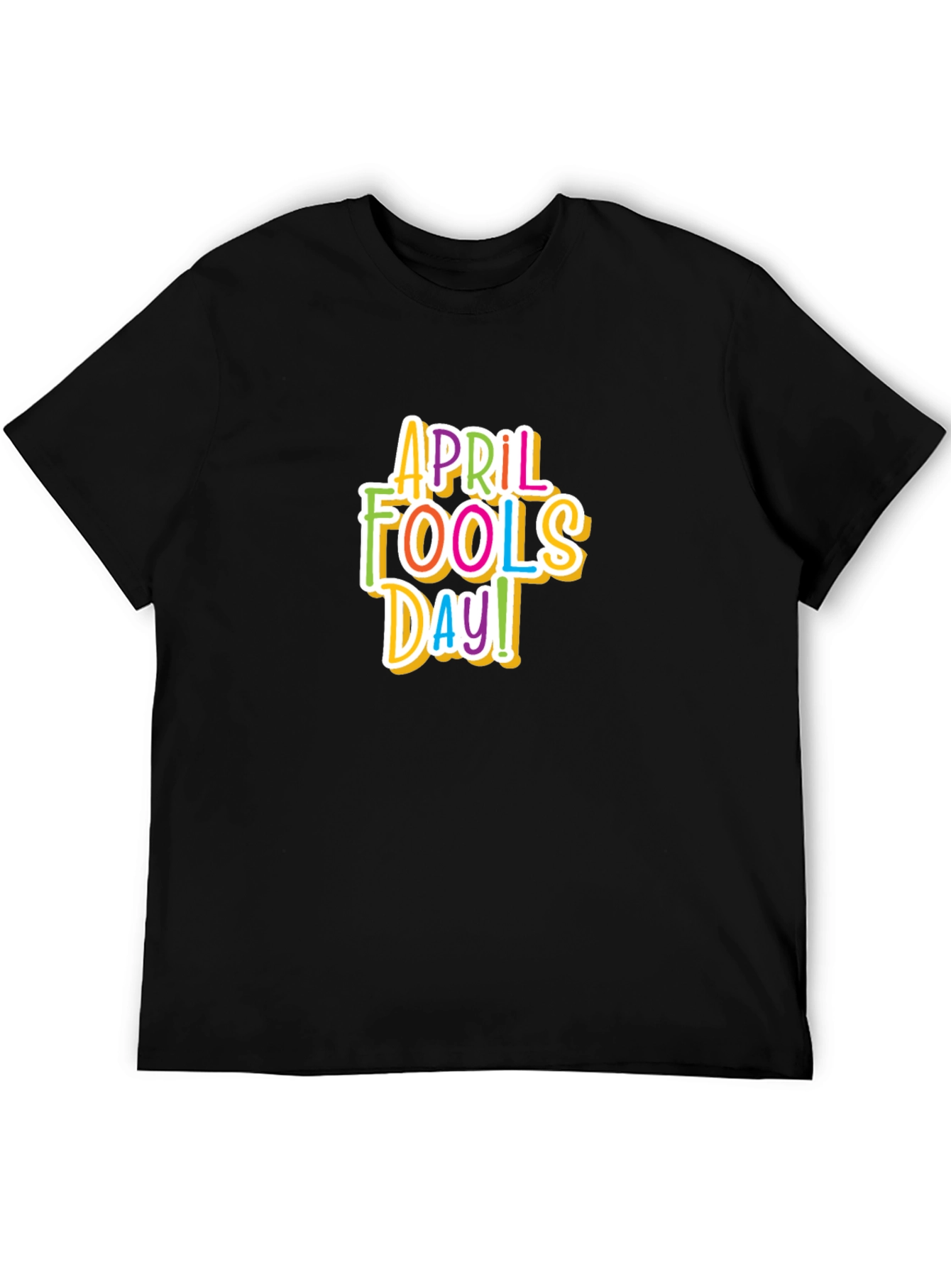 April Fools Day Graphic Tee - Black