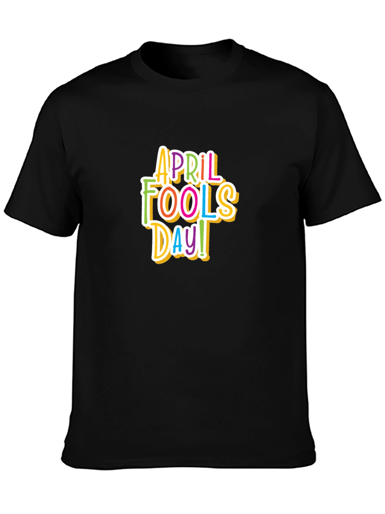 April Fools Day Graphic Tee - Black