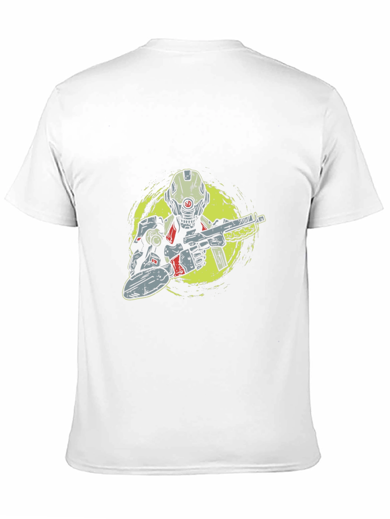 Sci-Fi Soldier Graphic Tee - Black