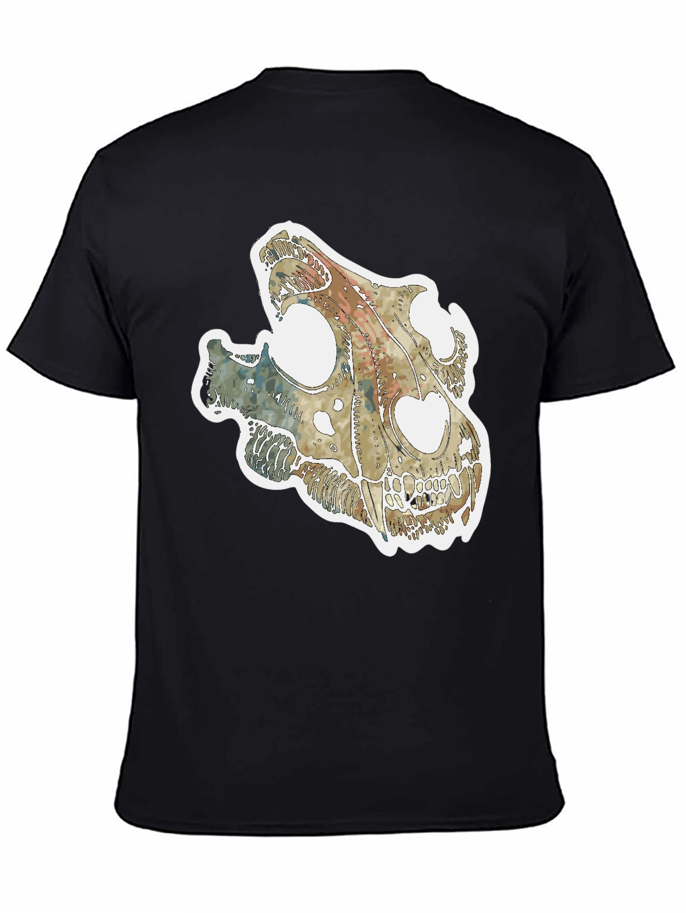 Dinosaur Skull Graphic Tee - Unique Fossil T-Shirt