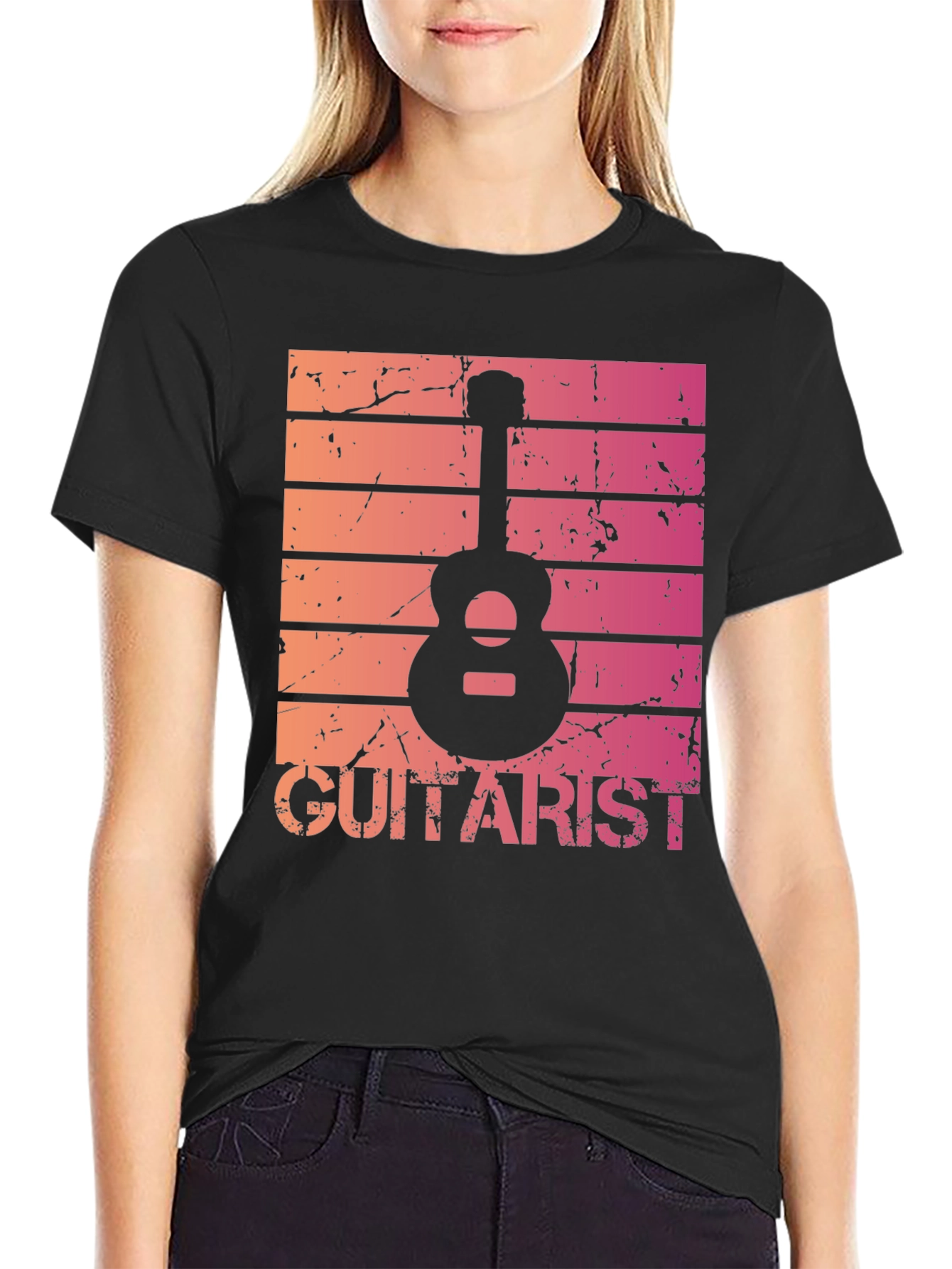 Guitarist Graphic Tee - Retro Music Lover T-Shirt
