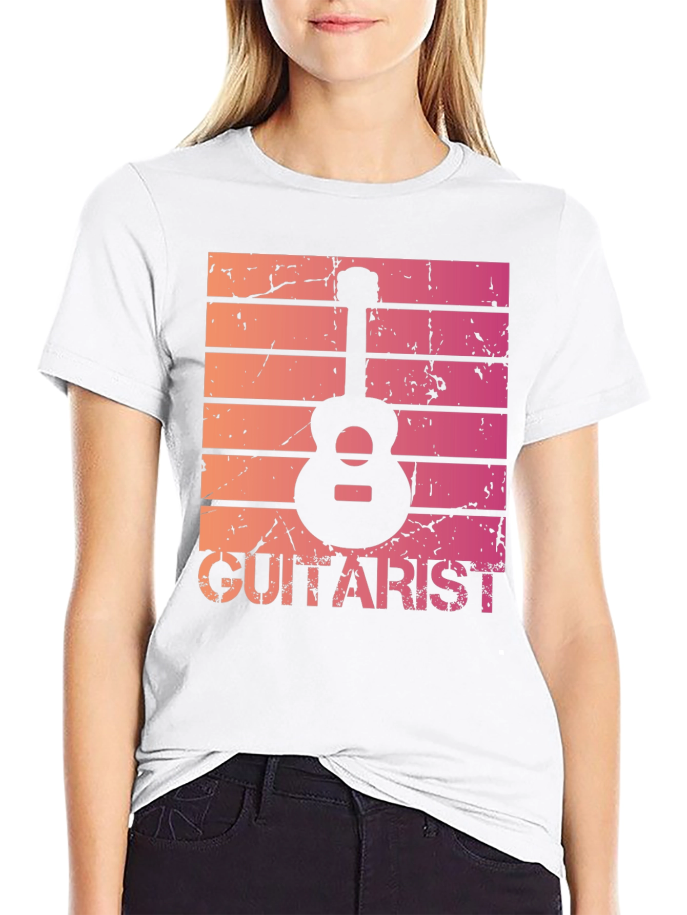 Guitarist Graphic Tee - Retro Music Lover T-Shirt