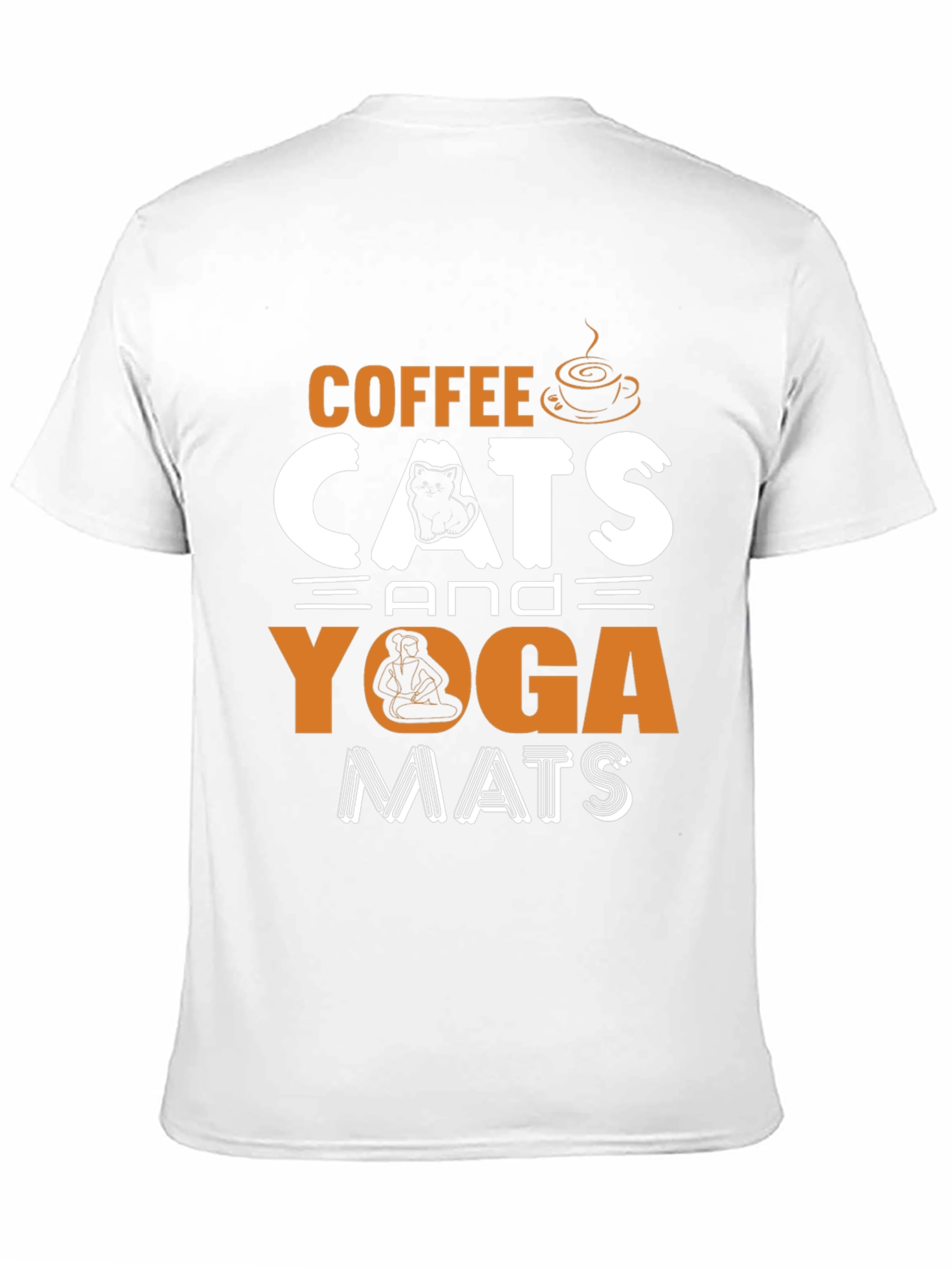 Coffee Cats Yoga Mats Graphic T-Shirt
