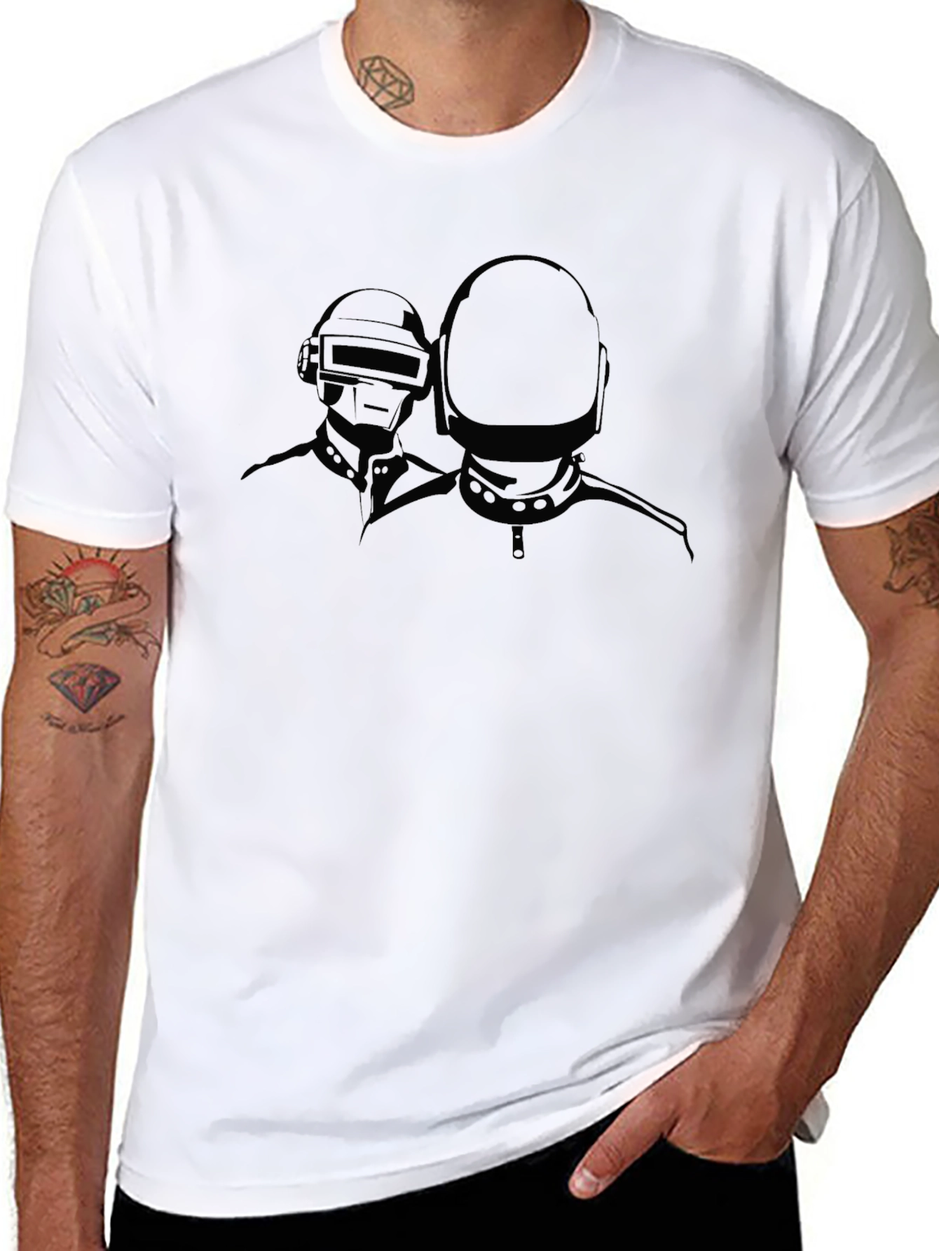 Daft Punk Graphic Black T-Shirt