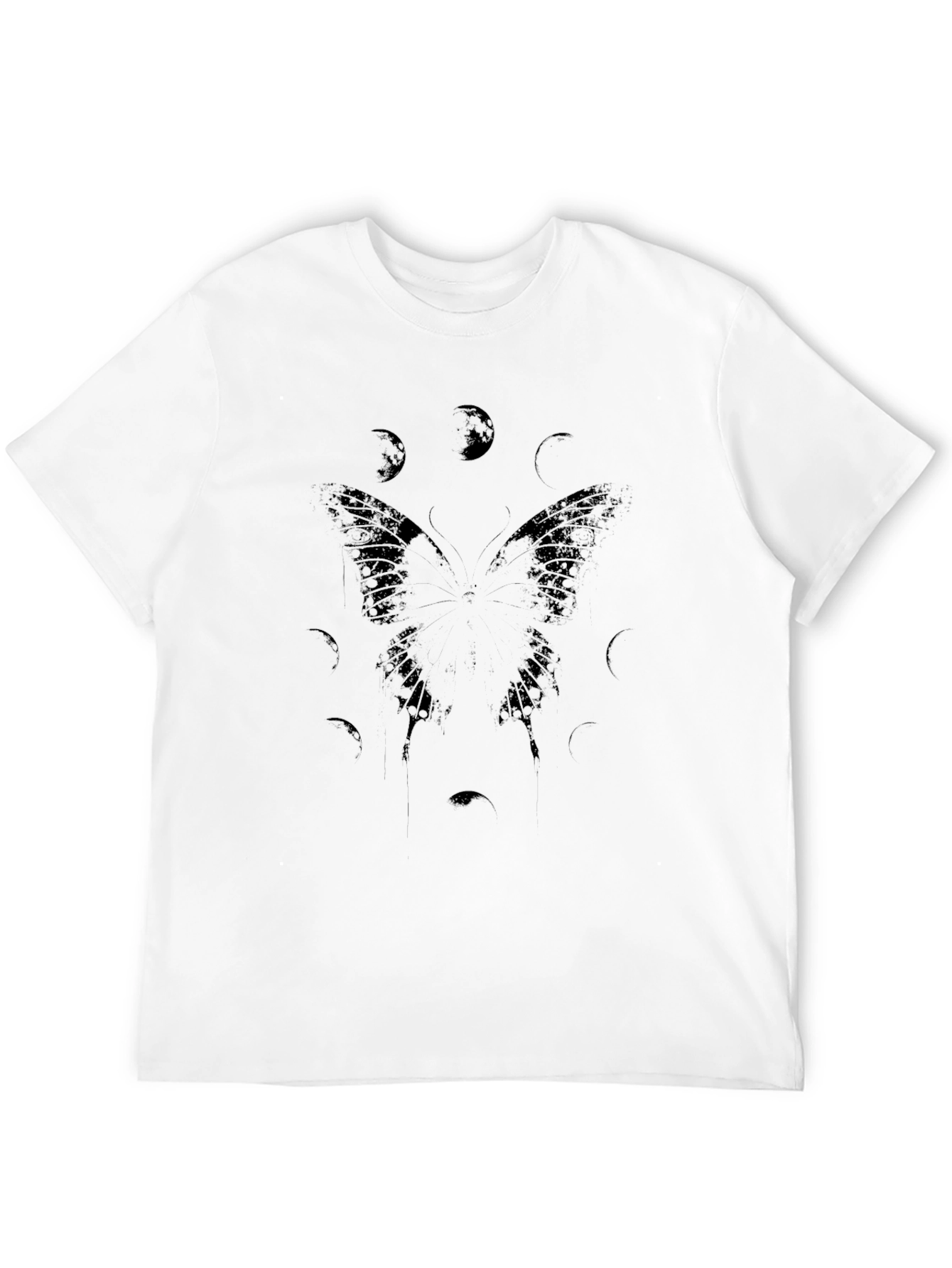 Butterfly & Moon Phases Graphic T-Shirt